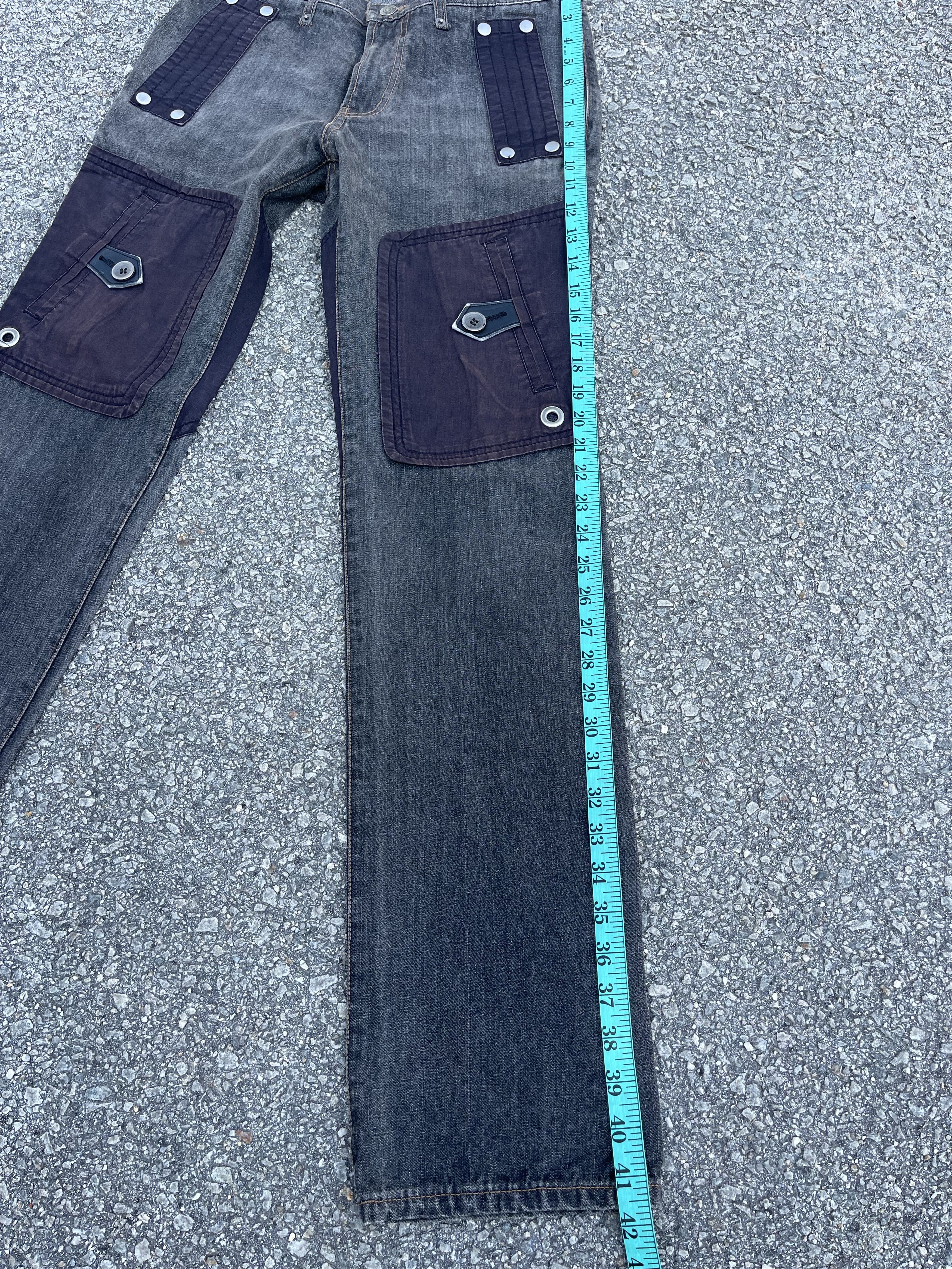 If Six Was Nine × Le Grande Bleu (L.G.B.) × PPFM Vintage PPFM Knee Pocket Faded Style Size US 30 / EU 46 - 9 Thumbnail