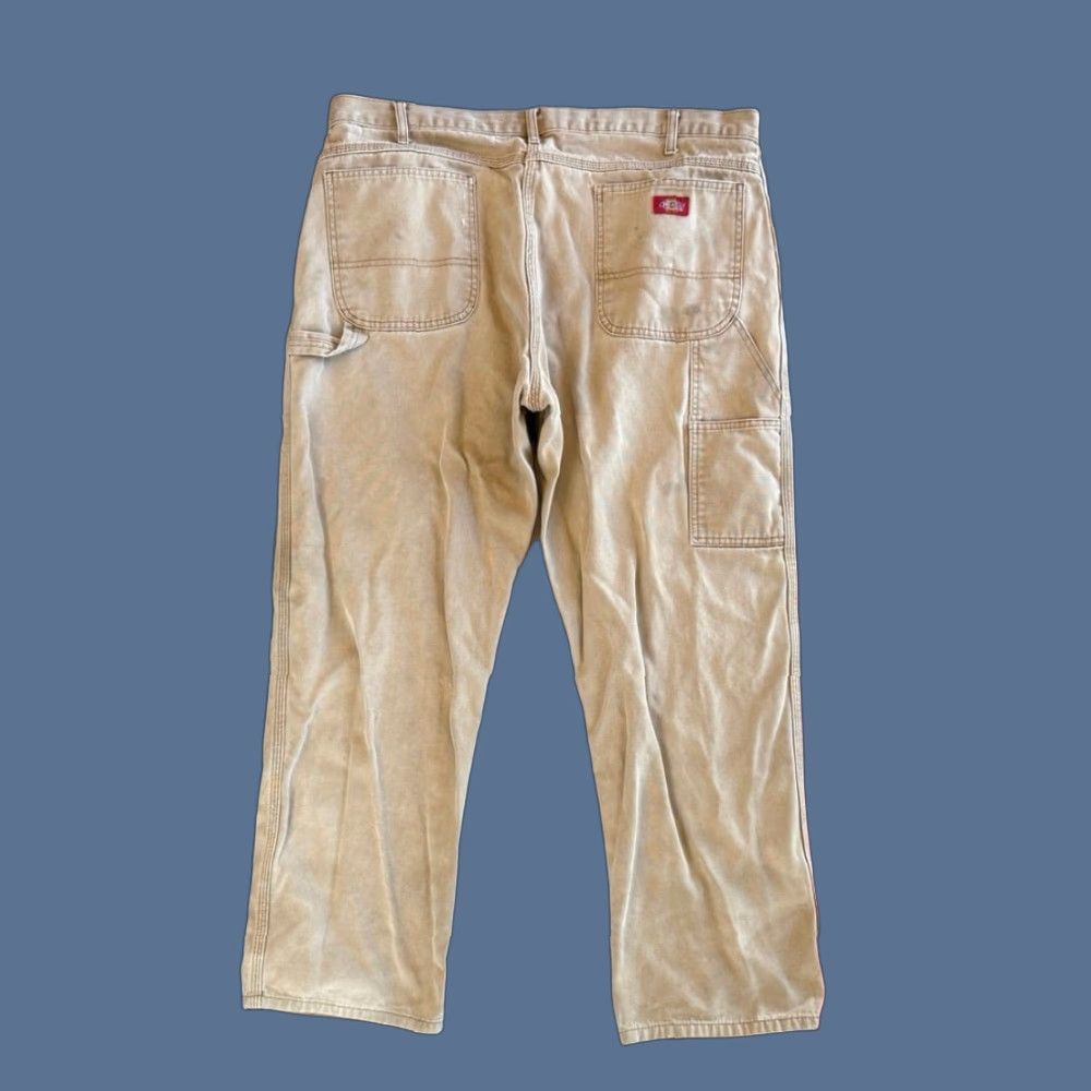 Dickies VINTAGE Dickies Carpenter Canvas Jeans Pants 40x32 Regular Brown Men 90s Workwear Size US 40 / EU 56 - 1 Thumbnail