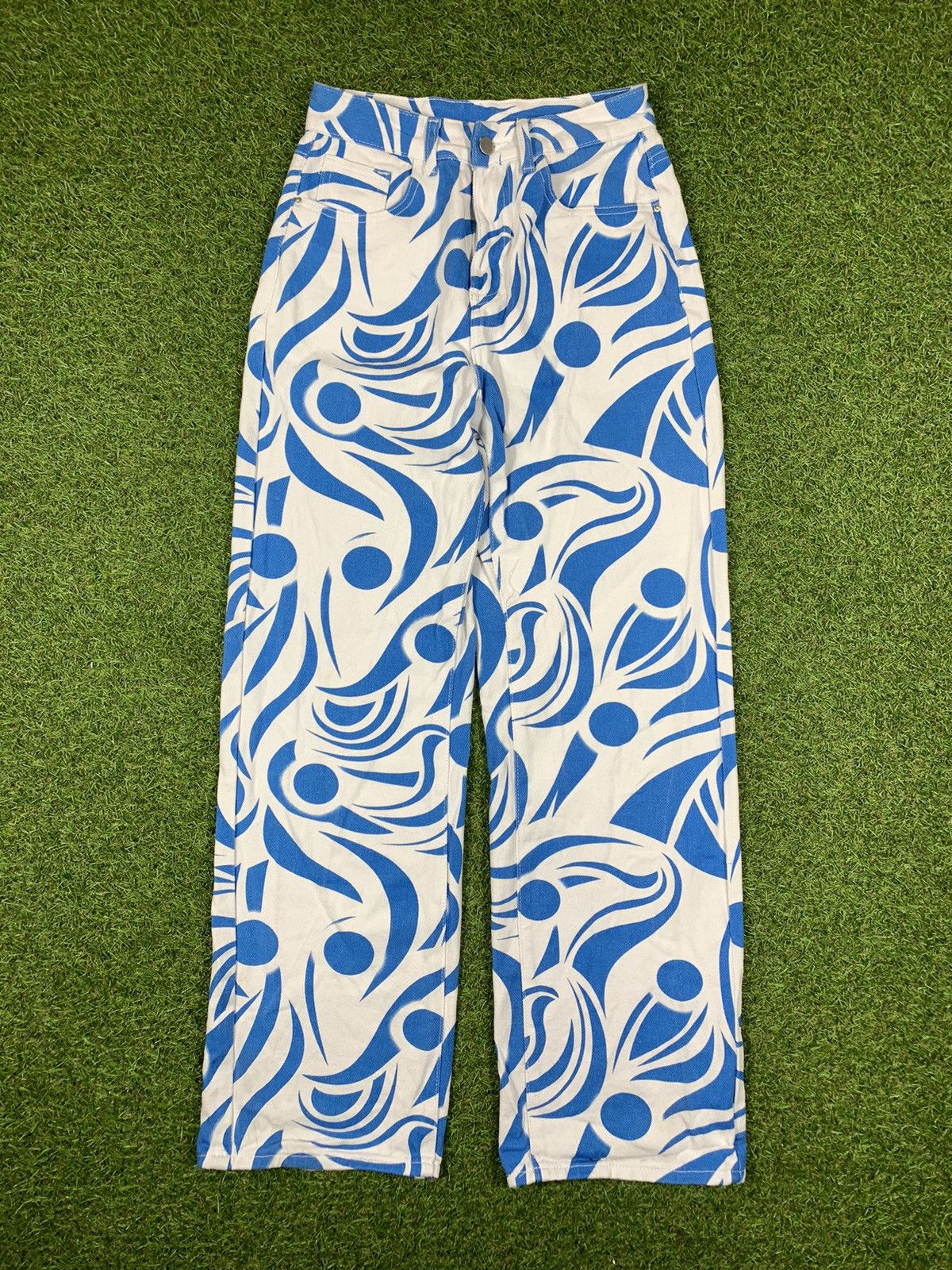 Japanese Brand Vintage Jeans denim multicolour Japanese y2k style size S Size US 30 / EU 46 - 1 Thumbnail
