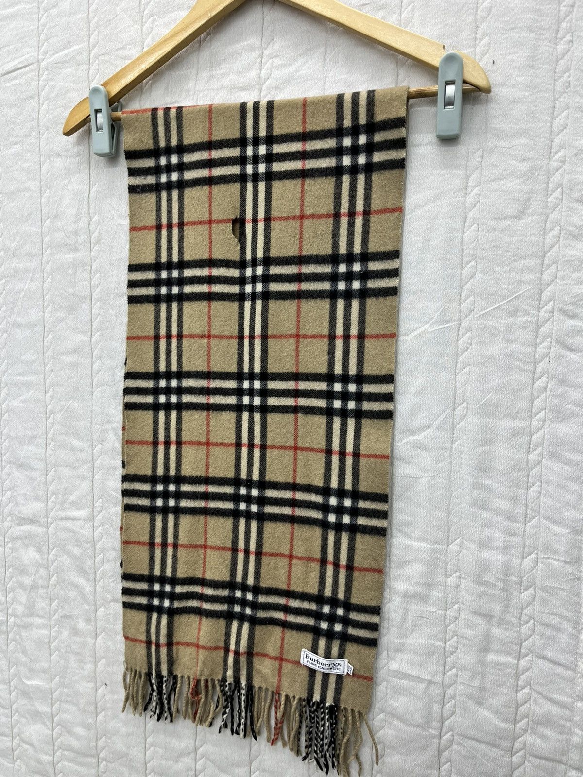 Burberry × Vintage STEALS🔥BURBERRY NOVA CHECK CASHMERE SCARF Size ONE SIZE - 7 Thumbnail
