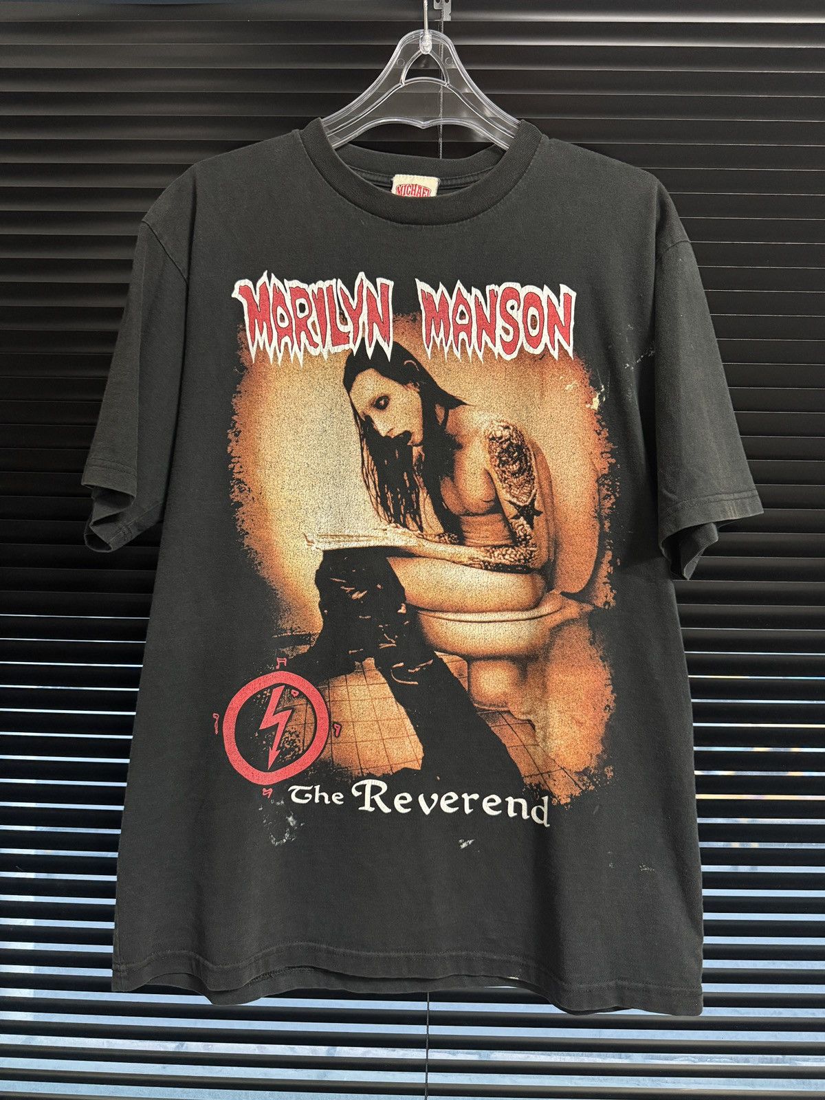 Vintage Vintage Marilyn Manson "The Reverend" Shirt Size US XL / EU 56 / 4 - 1 Thumbnail
