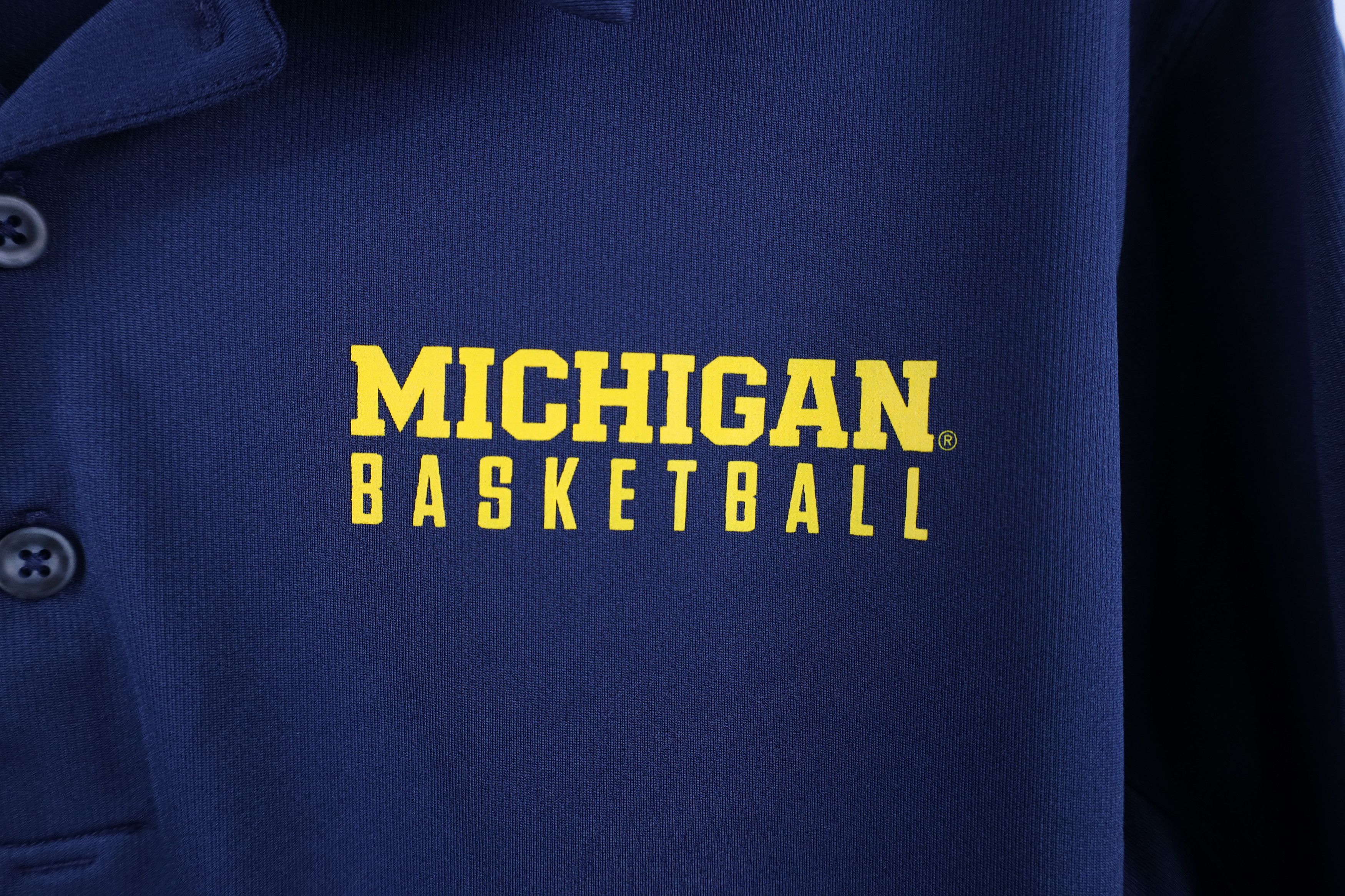 Nike Nike Team Issued University of Michigan Basketball Polo Size US L / EU 52-54 / 3 - 4 Thumbnail