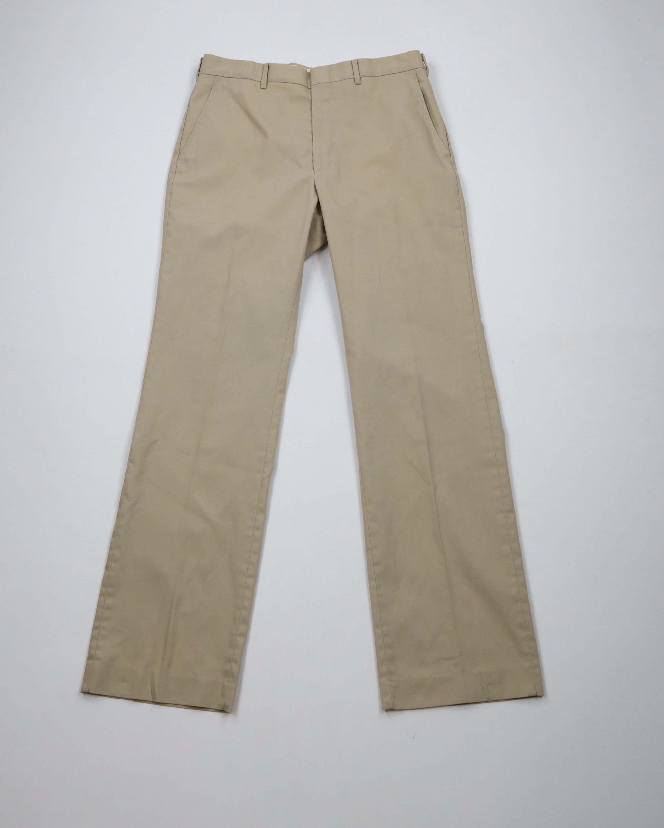Vintage Vintage 70s Streetwear Wide Leg Chino Pants Trousers Beige Size US 32 / EU 48 - 1 Thumbnail