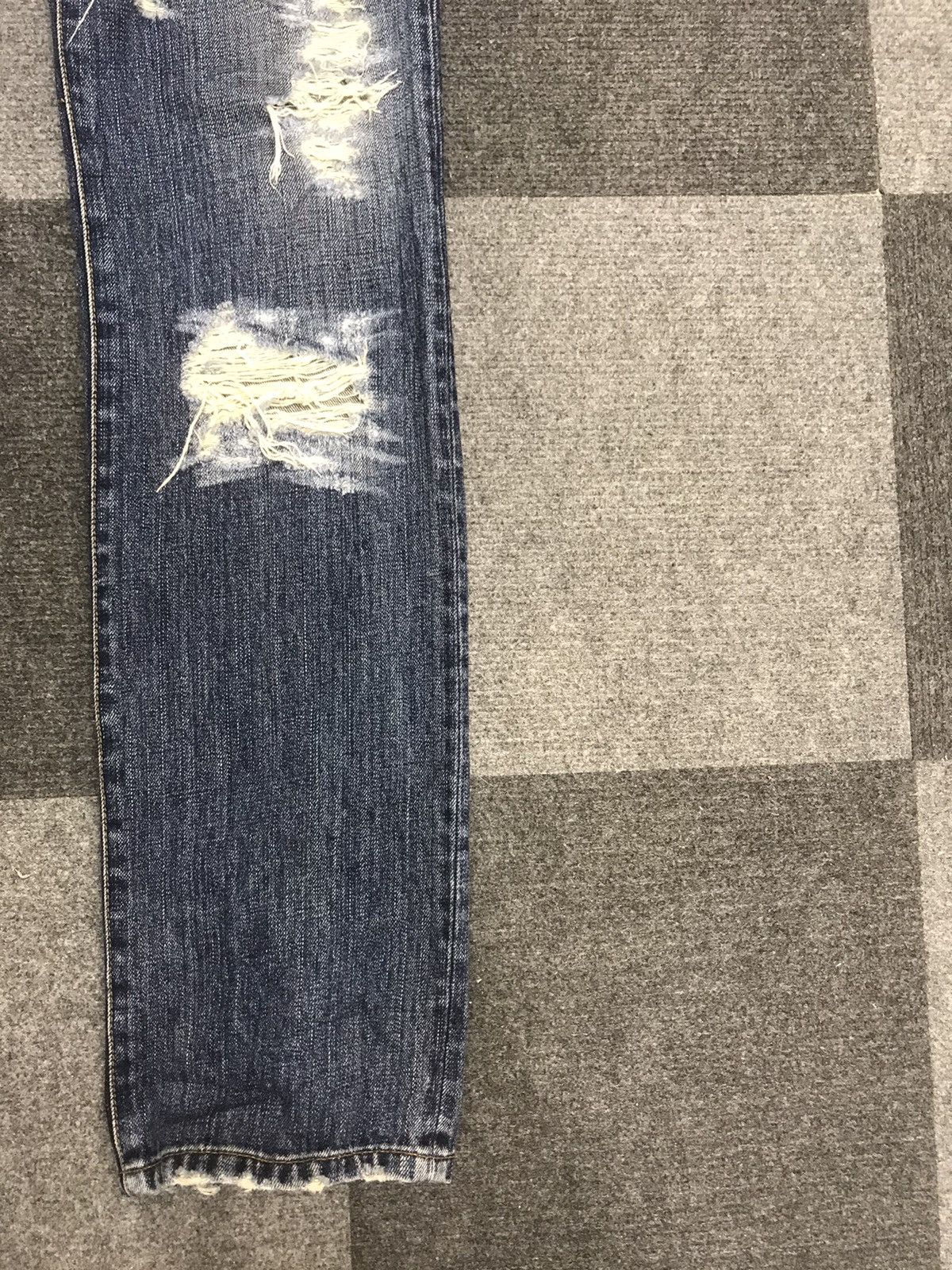 Designer × Japanese Brand RICO Japan Designer Slim Fit Distressed Jeans Size US 33 - 6 Thumbnail
