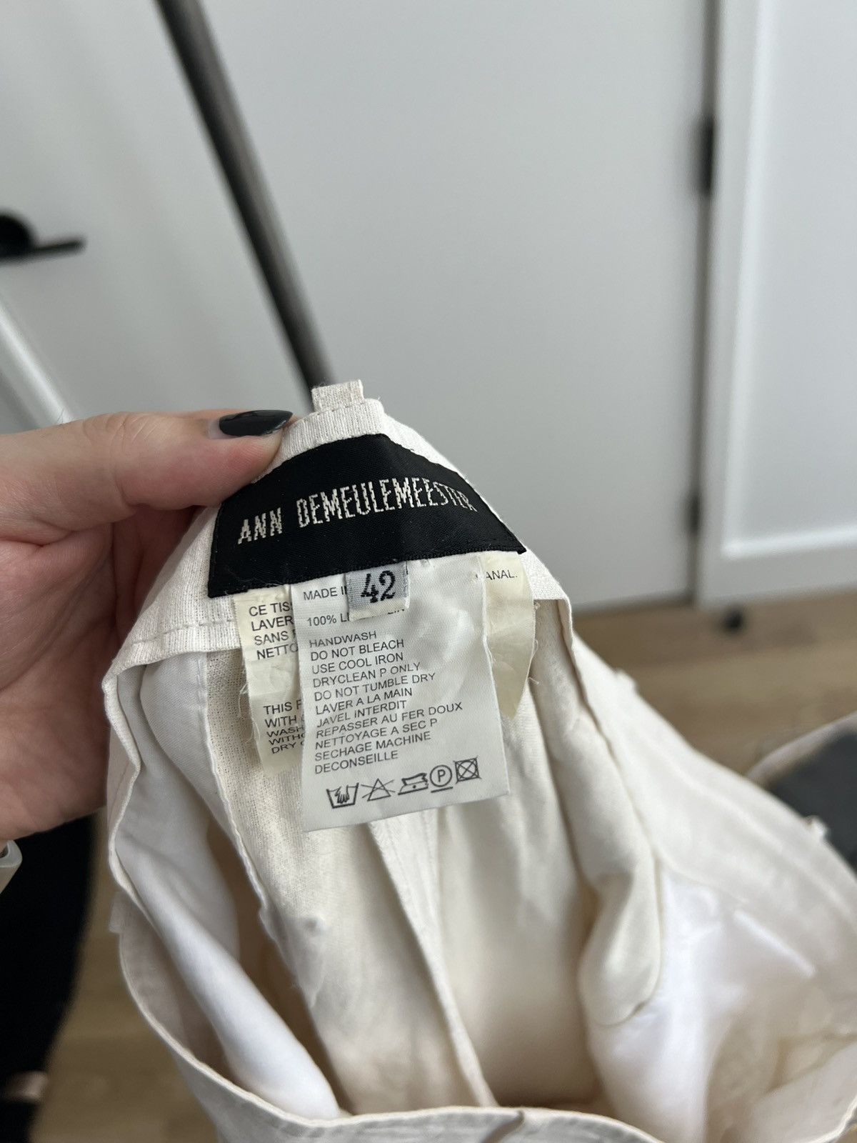 Ann Demeulemeester SS99 Painter's Canvas Trousers Size 28" / US 6 / IT 42 - 7 Thumbnail