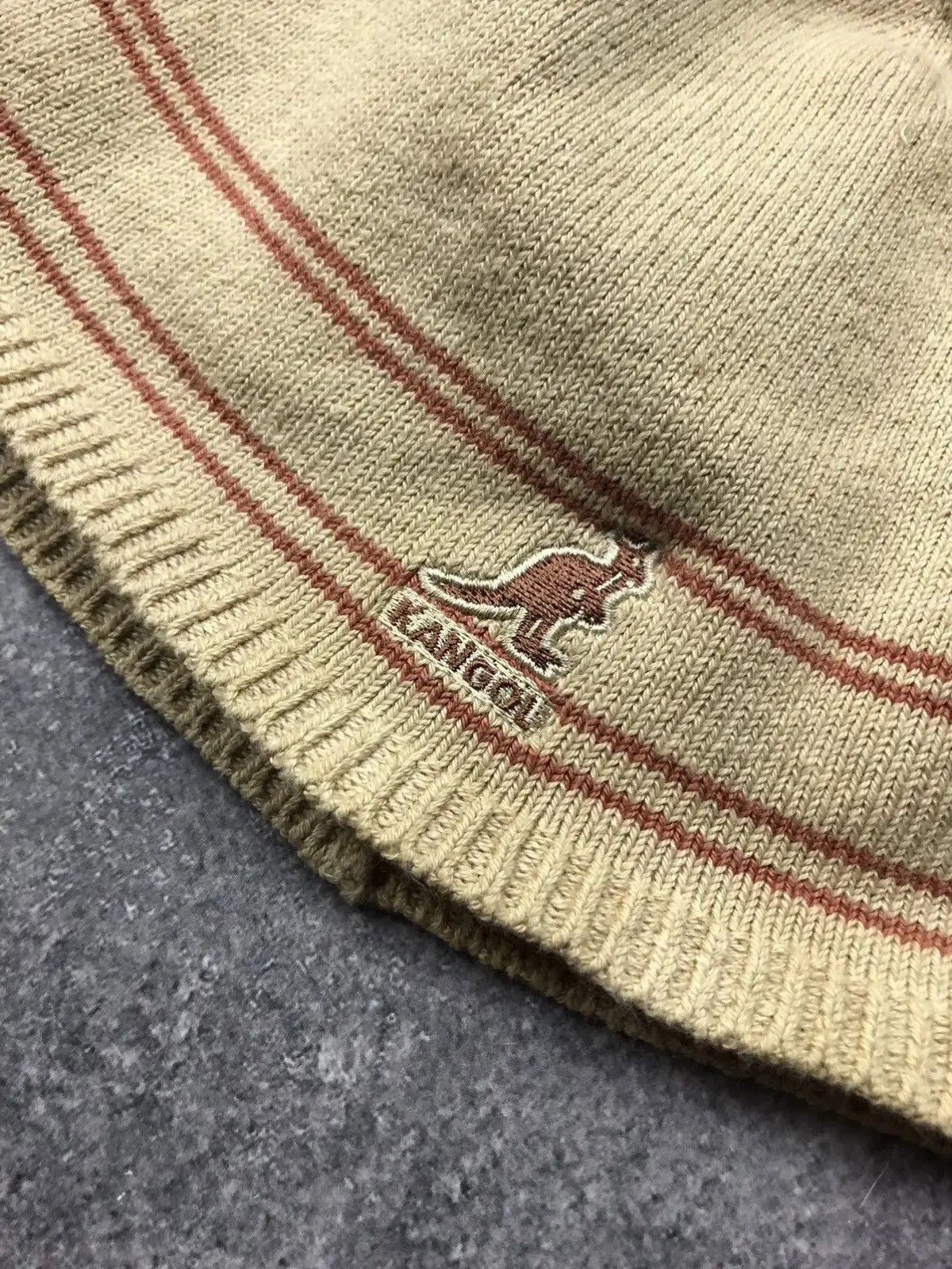 Kangol KANGOL Vintage Mini Logo Hat Streetwear Casual Mens Beige Size ONE SIZE - 2 Thumbnail