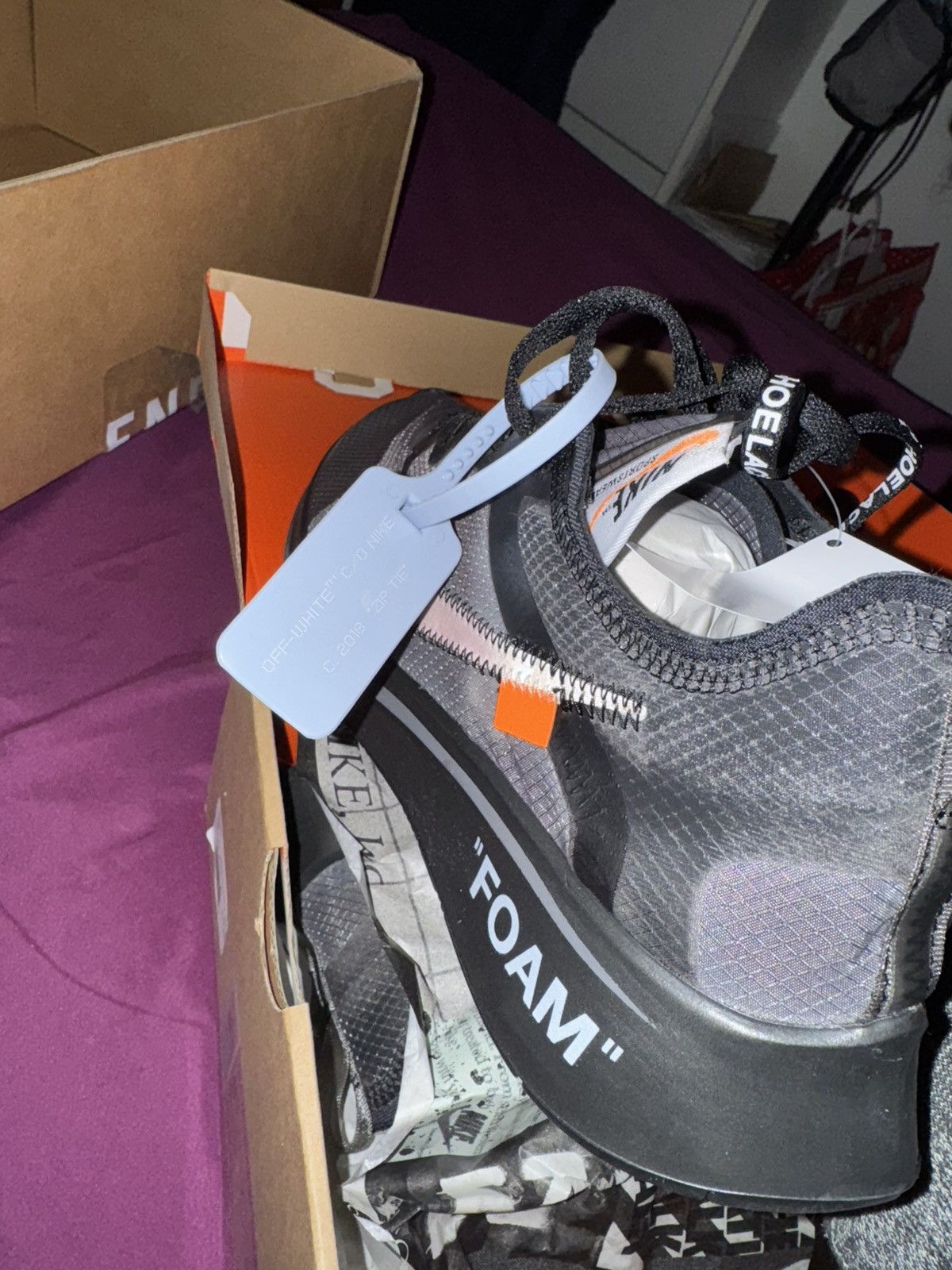Nike × Off-White Nike zoom fly x off white black Size US 9 / EU 42 - 2 Thumbnail