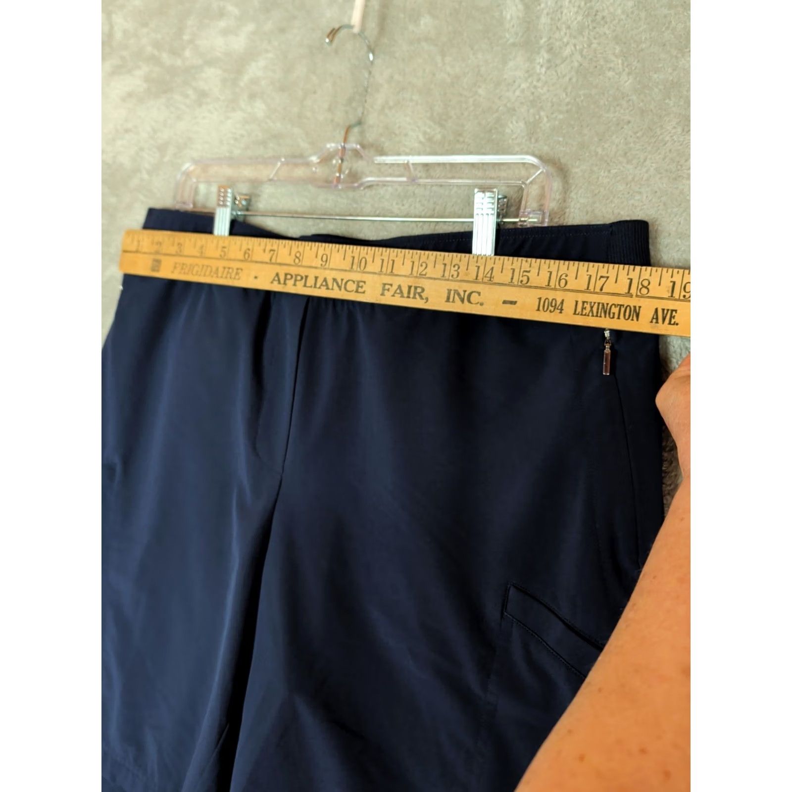 Vintage Chico's Womens Cargo Shorts Navy Blue Pull On Size 3/US 16 9.75 inseam Active Size 38" / US 16 / IT 52 - 7 Thumbnail