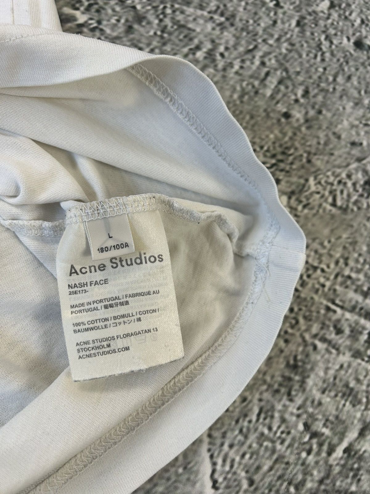 Acne Studios Acne Studios t-shirt nash face white Size US M / EU 48-50 / 2 - 5 Thumbnail