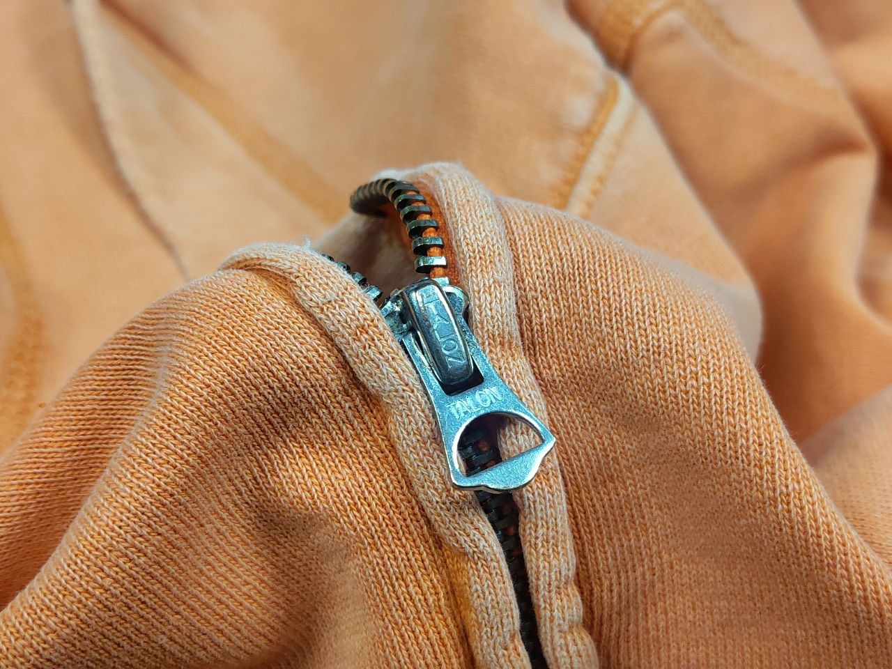 Polo Ralph Lauren Vintage 90's Polo Ralph Lauren RRL Zip Orange Faded Hoodie Size US L / EU 52-54 / 3 - 14 Thumbnail