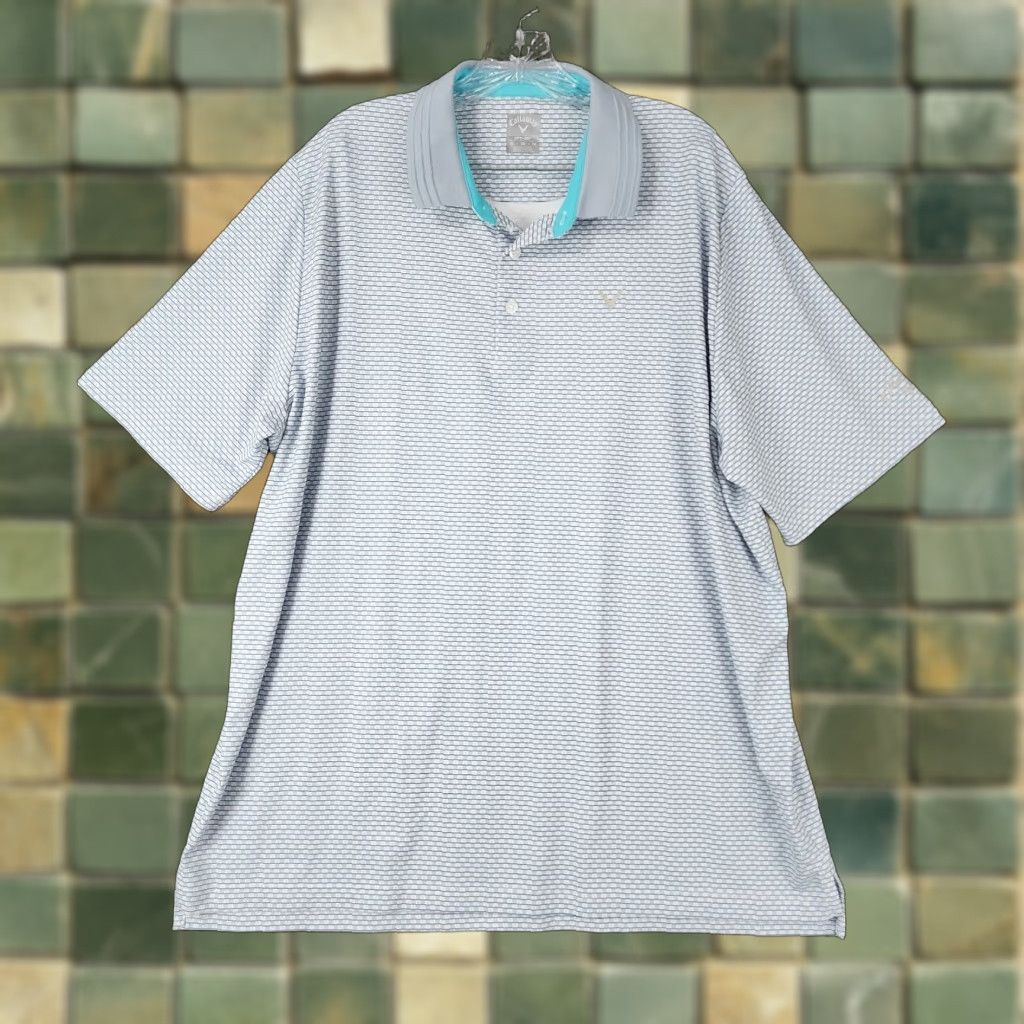 Callaway Callaway Golf Polo Shirt Opti-Dri Short Sleeve XL Gray Mens Size US XL / EU 56 / 4 - 1 Thumbnail