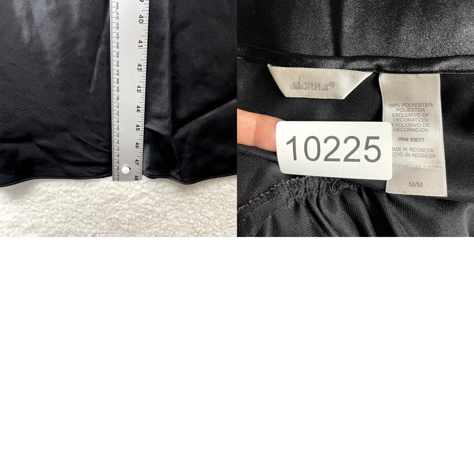 Vintage VINTAGE Y2K Maxi Slip Dress Nightgown Satin Black Edwardian Victorian M Adults Mens Womens Girls Size M / US 6-8 / IT 42-44 - 8 Thumbnail