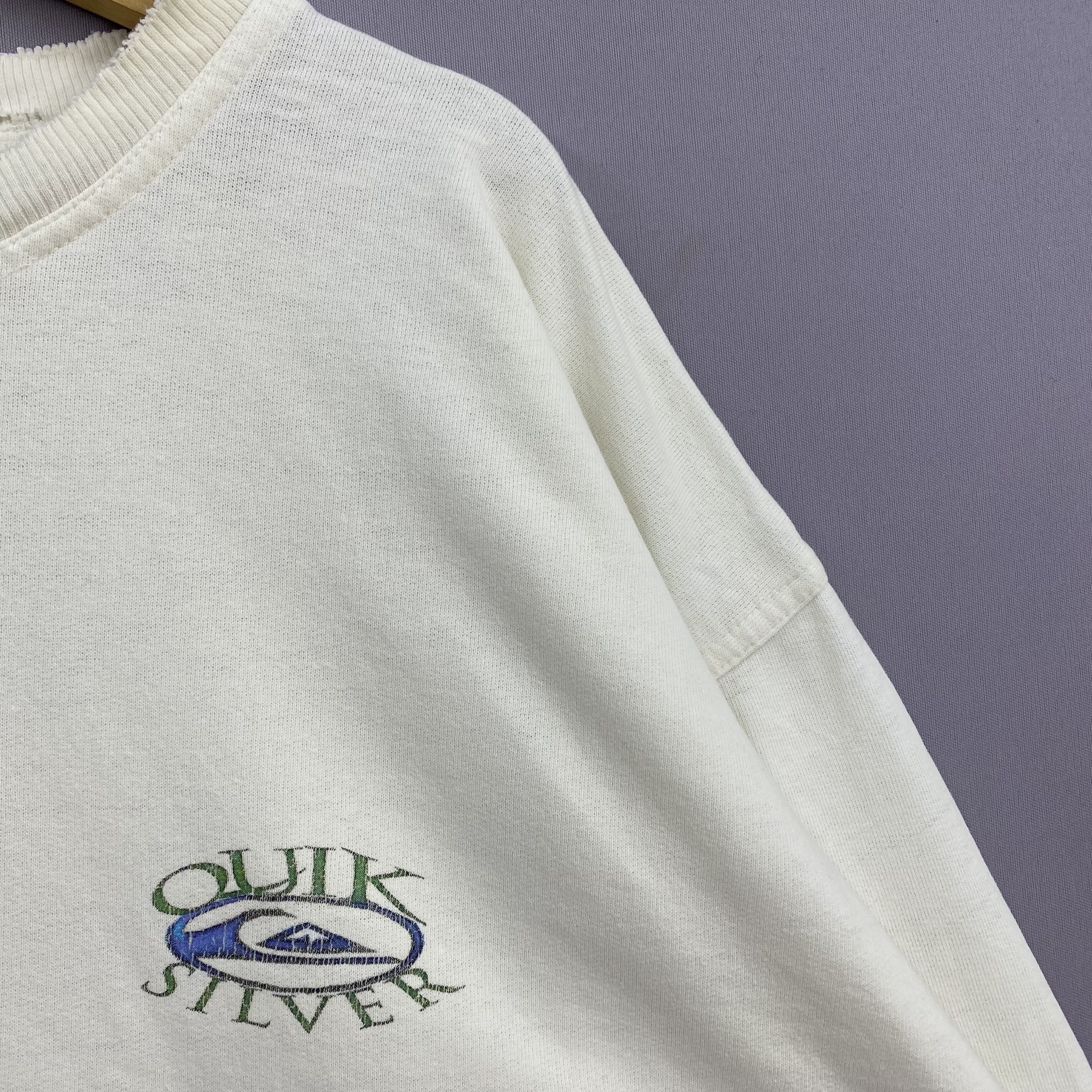 Quiksilver Vintage 90s Distressed Quiksilver Sweatshirt Surfware Size US XXL / EU 58 / 5 - 5 Thumbnail