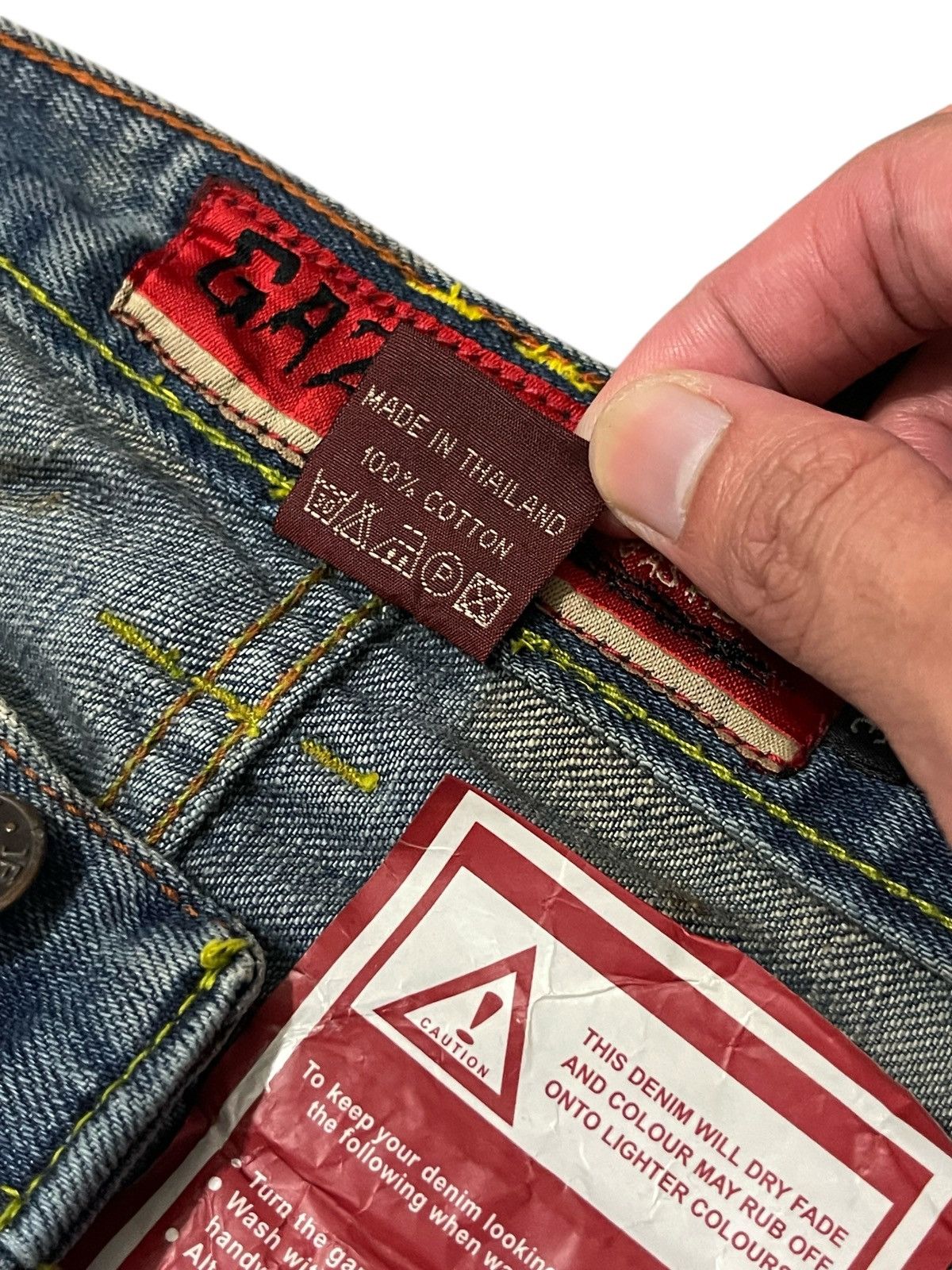 GOSTAR DE FUGA FLARED💥 GAZOZ Web Dirted Style Rebel Denim Washed Size US 31 - 9 Thumbnail