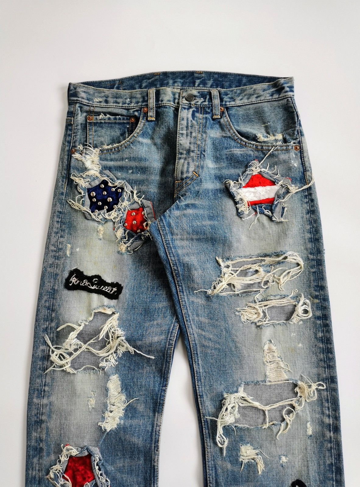 14th Addiction Thrashed Punk Sweats & Bloods RNA Japan Jeans Size US 32 / EU 48 - 1 Thumbnail