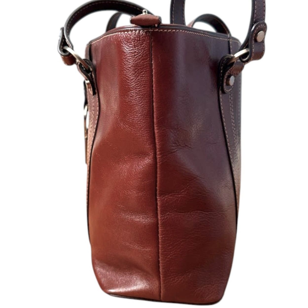 Etienne Aigner Etienne Aigner Vintage Brown Leather Bag Size ONE SIZE - 5 Thumbnail
