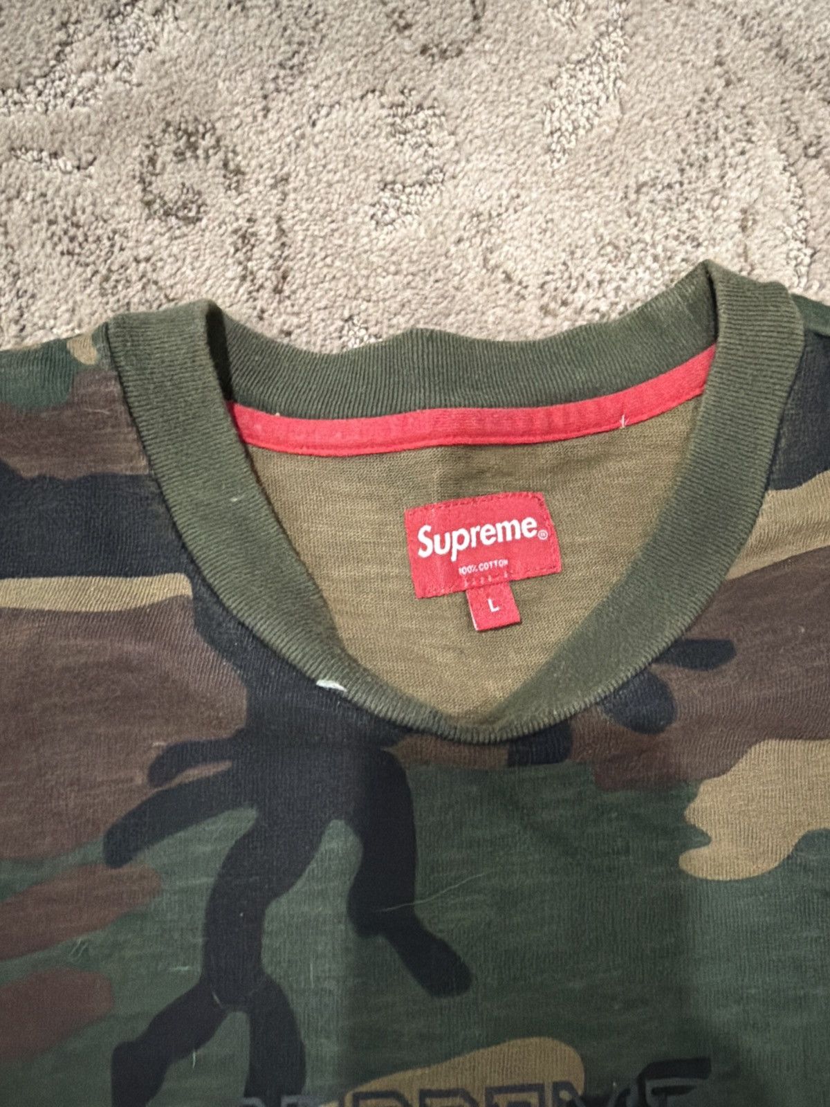Supreme Supreme tee camo large Size US L / EU 52-54 / 3 - 3 Thumbnail