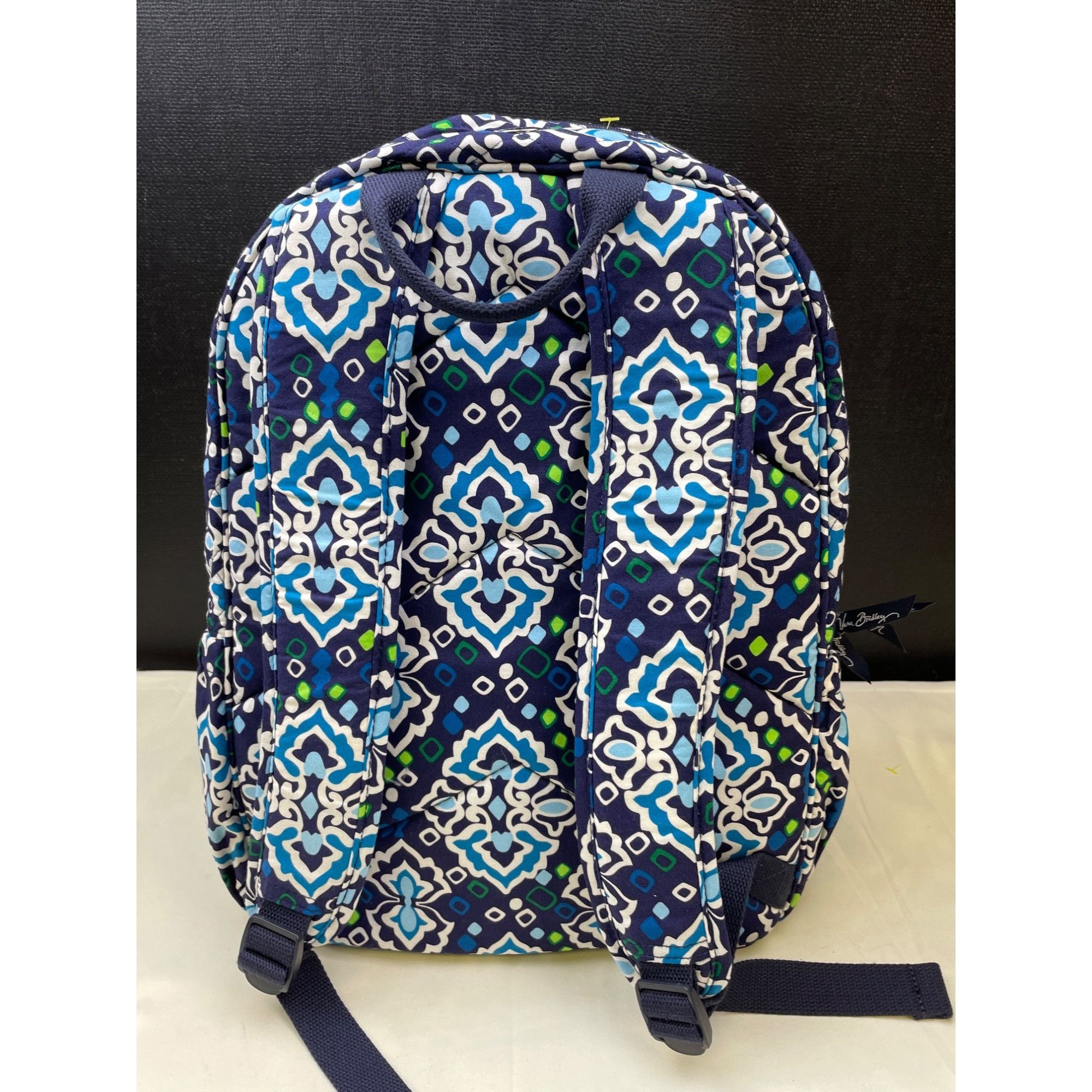 Vera Bradley Vera Bradley Ink Blue Women's Floral Campus Backpack SKU 609 Size ONE SIZE - 4 Thumbnail