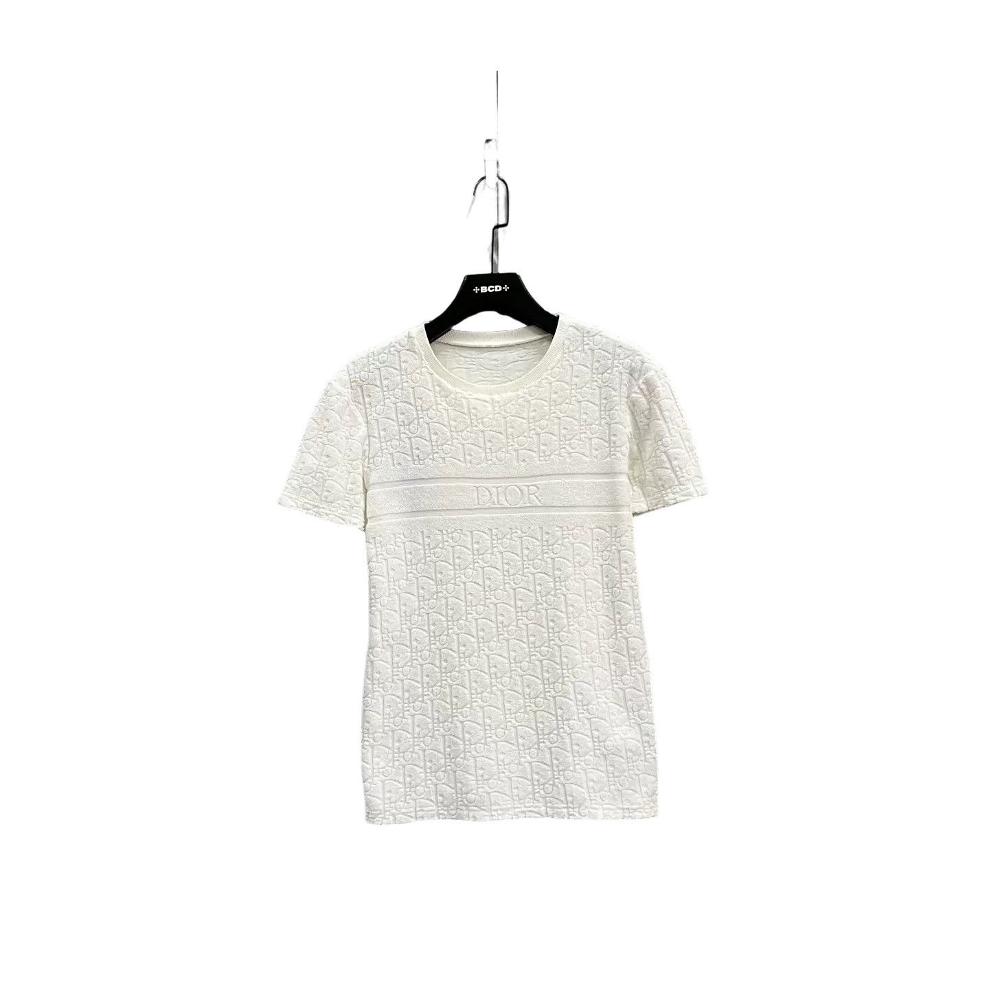 Dior Dior Oblique Monogram Embossed T-Shirt XXS Size US XXS / EU 40 - 1 Thumbnail
