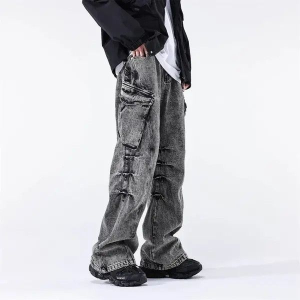 VIBE Multi Pocket Vintage Baggy Cargo Jean Size US 34 / EU 50 - 6 Thumbnail