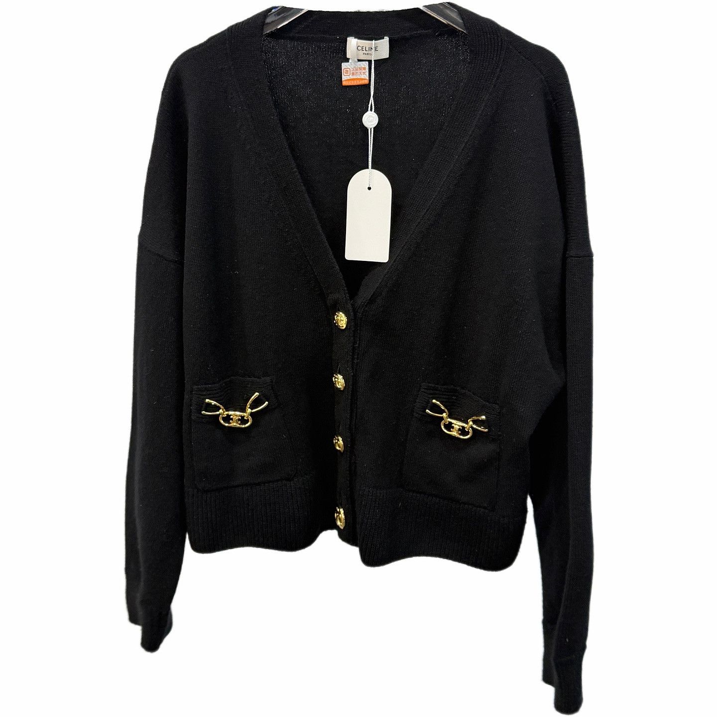 Celine CELINE Cashmere Cardigan Size S Size S / US 4 / IT 40 - 1 Thumbnail