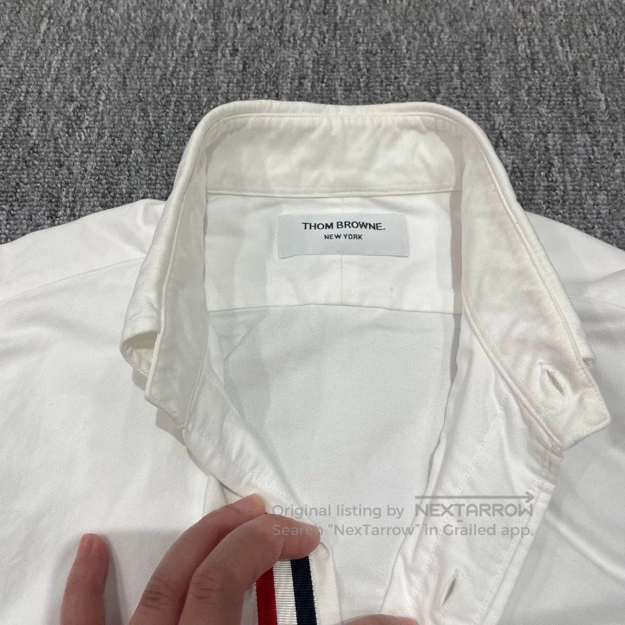 Thom Browne Thom Browne TB White Long-Sleeve Shirt. Size US XS / EU 42 / 0 - 4 Thumbnail