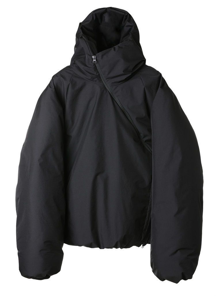 Japanese Brand × Other Gorpcore Irregular Zipper Padded Jacket With Hat Size US XL / EU 56 / 4 - 2 Thumbnail