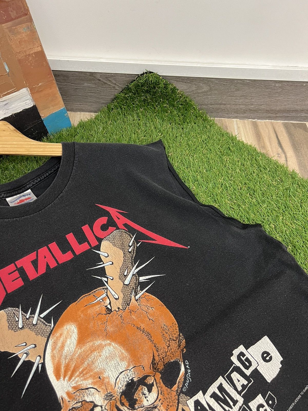 Band Tees Vintage 1994 Metallica Pushead Band Tee Size US XXL / EU 58 / 5 - 3 Thumbnail