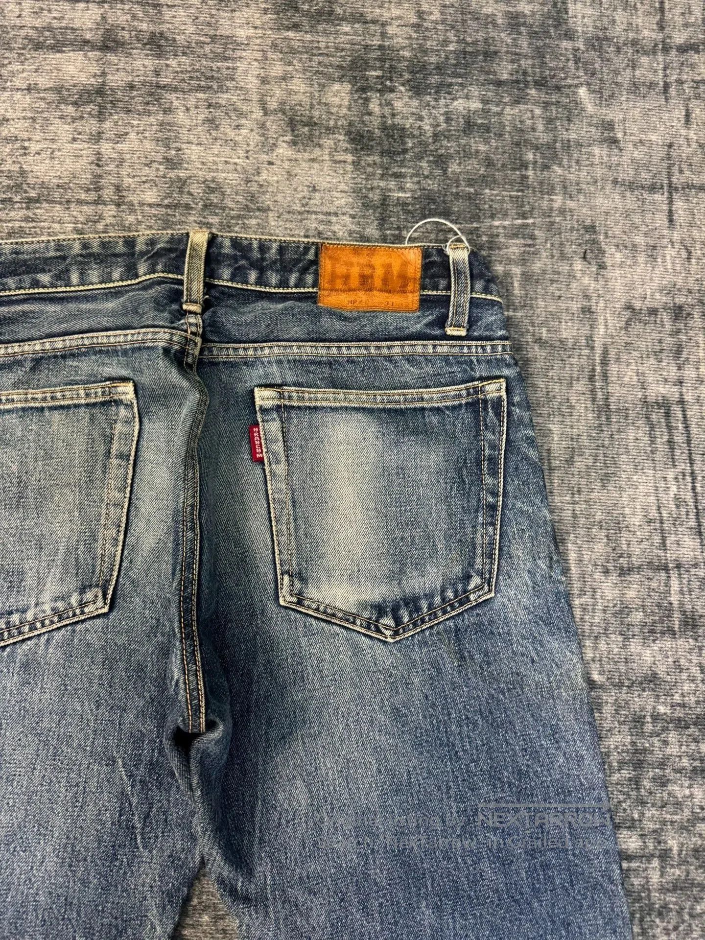Vintage Vintage HRAMCHM 2000s Washed Blue Jeans. Size US 33 - 7 Thumbnail