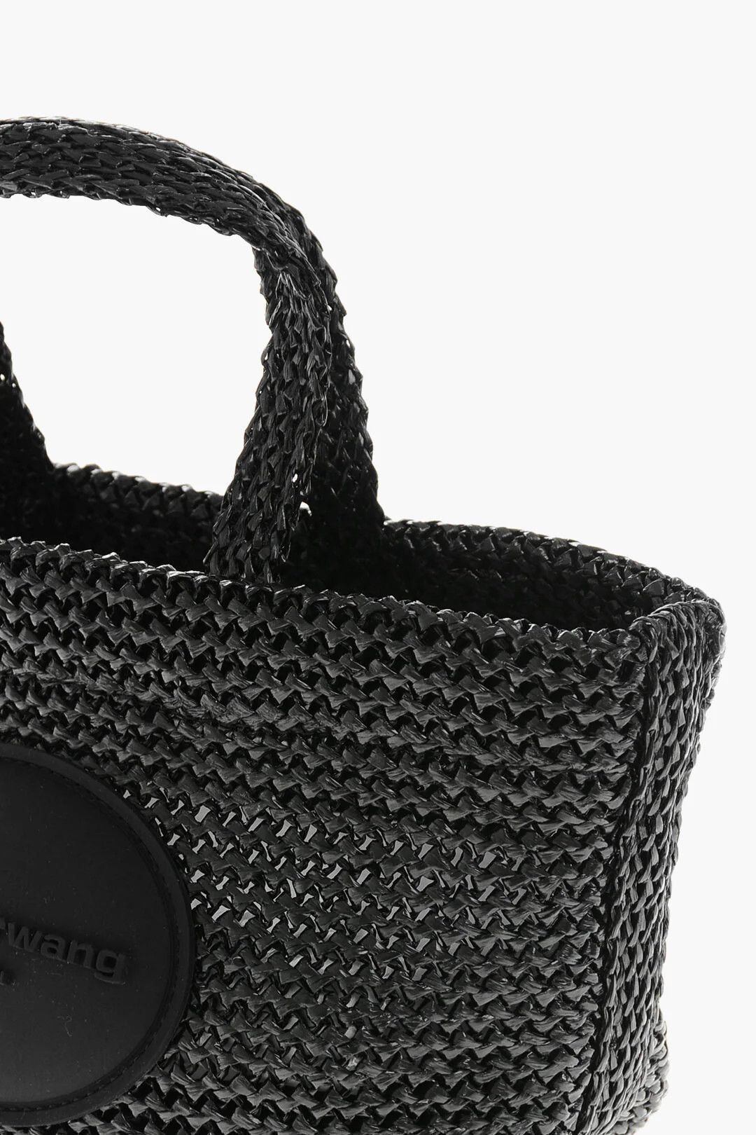 Alexander Wang og1mm0426 Size: OS / Synthetic Raffia Tote Bag in Black Size ONE SIZE - 3 Thumbnail