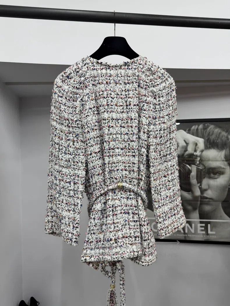 Chanel Chanel Greek series lace-with tweed jacket Size XXS / US 00 / IT 34 - 3 Thumbnail