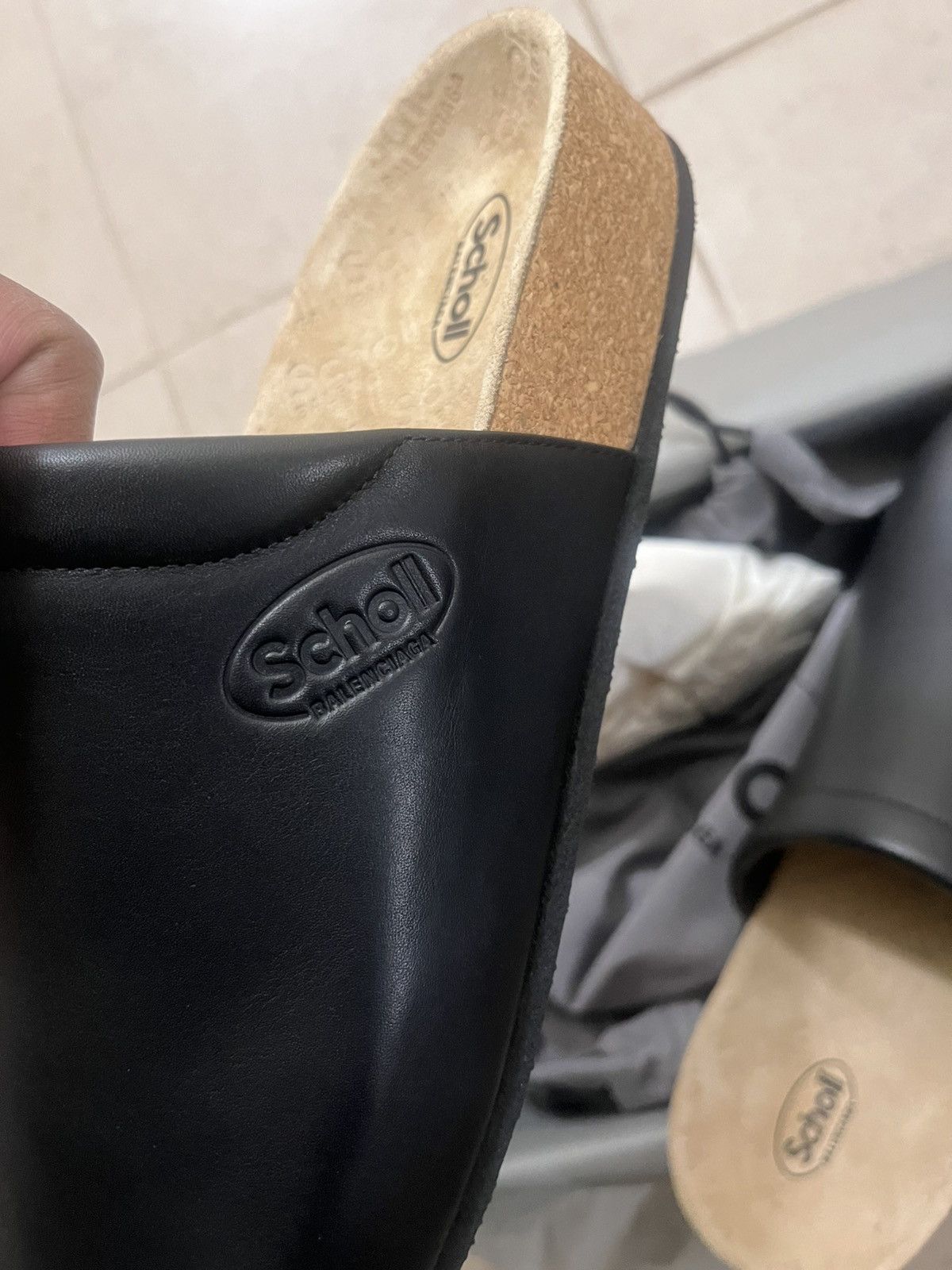 Balenciaga × Scholl Men’s Calfskin Flat Mule Sz 43(10us) Size US 10 / EU 43 - 10 Thumbnail