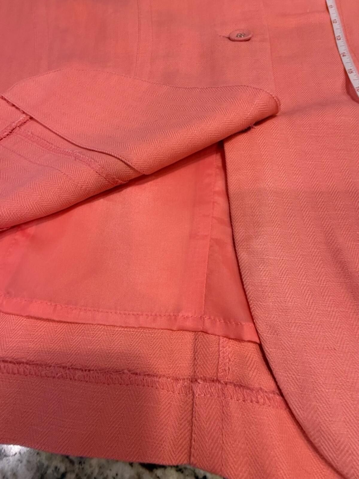 Other Emma James blazer jacket peachy pink lightly textured SZ 16 Size XXL / US 16-18 / IT 52-54 - 6 Thumbnail