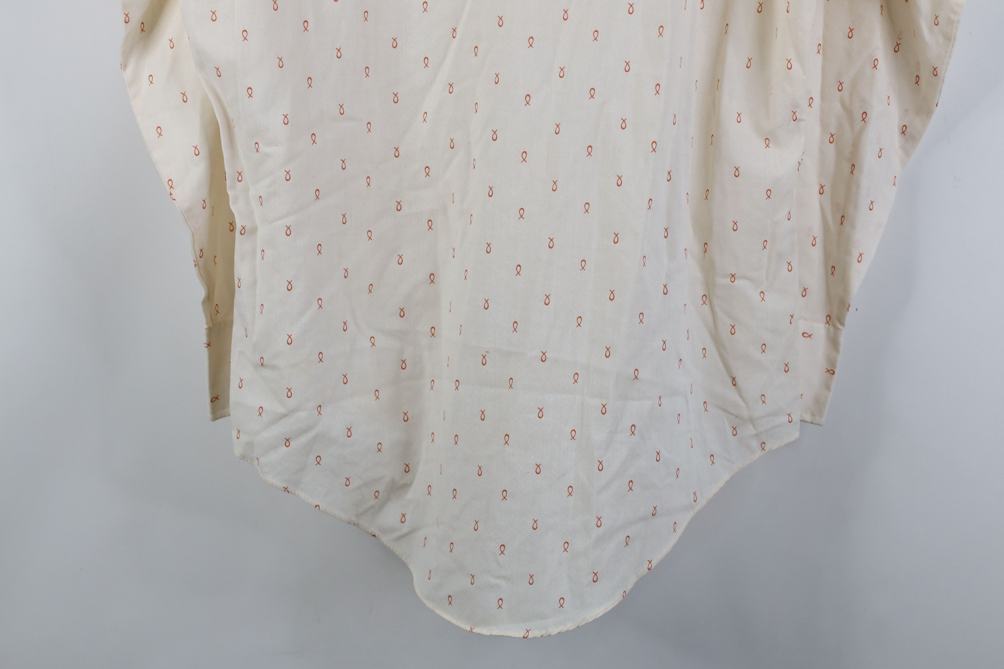 Vintage Vintage 70s Streetwear Jesus Fish All Print Collared Shirt Size US M / EU 48-50 / 2 - 12 Thumbnail