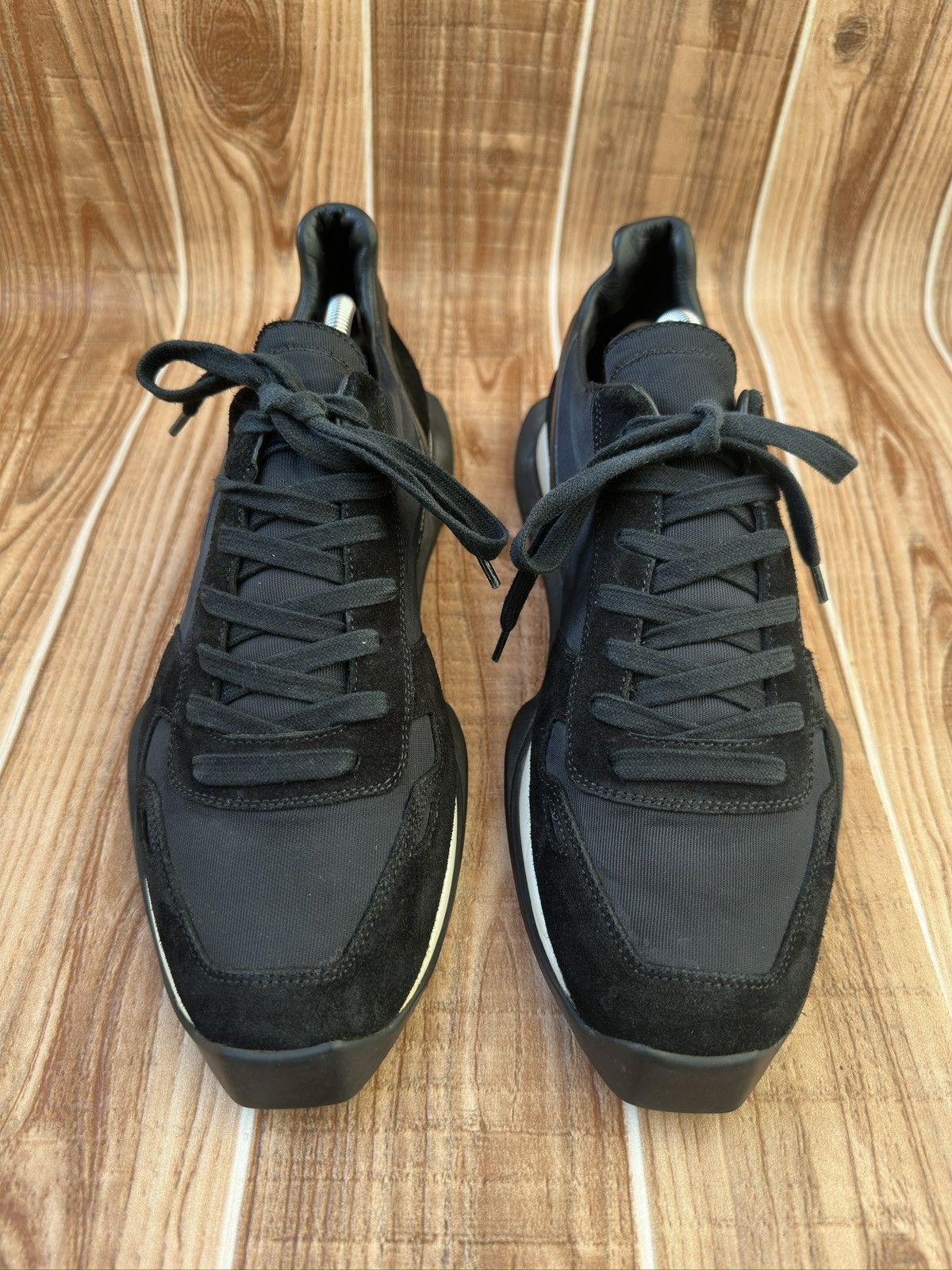 Rick Owens Rick Owens Ss19 Vintage Runner Black Low top Sneaks Size US 10 / EU 43 - 3 Thumbnail