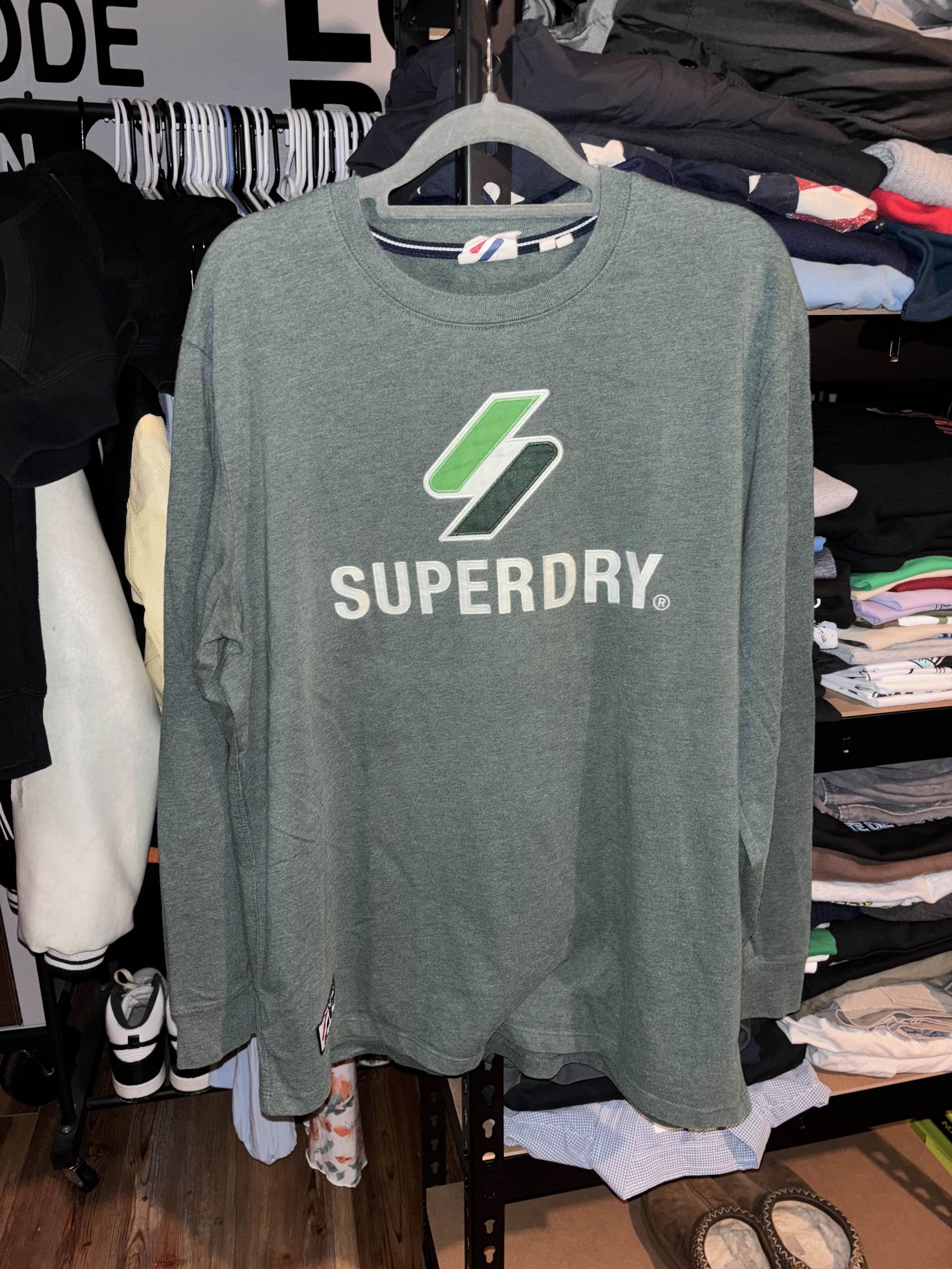 Superdry Superdry Code Logo Applique Long Sleeve Shirt Size US L / EU 52-54 / 3 - 1 Thumbnail
