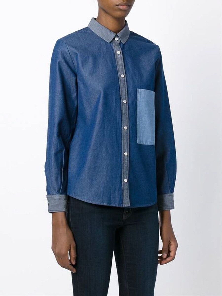 Golden Goose golden goose a7 denim patch shirts Size L / US 10 / IT 46 - 4 Thumbnail
