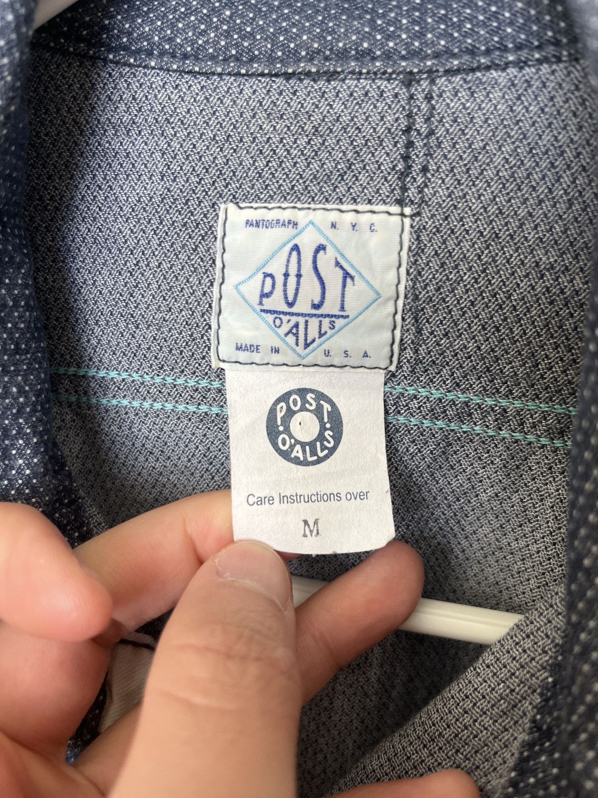 Post Overalls Post Overalls blue long sleeve shirt Size US M / EU 48-50 / 2 - 2 Thumbnail
