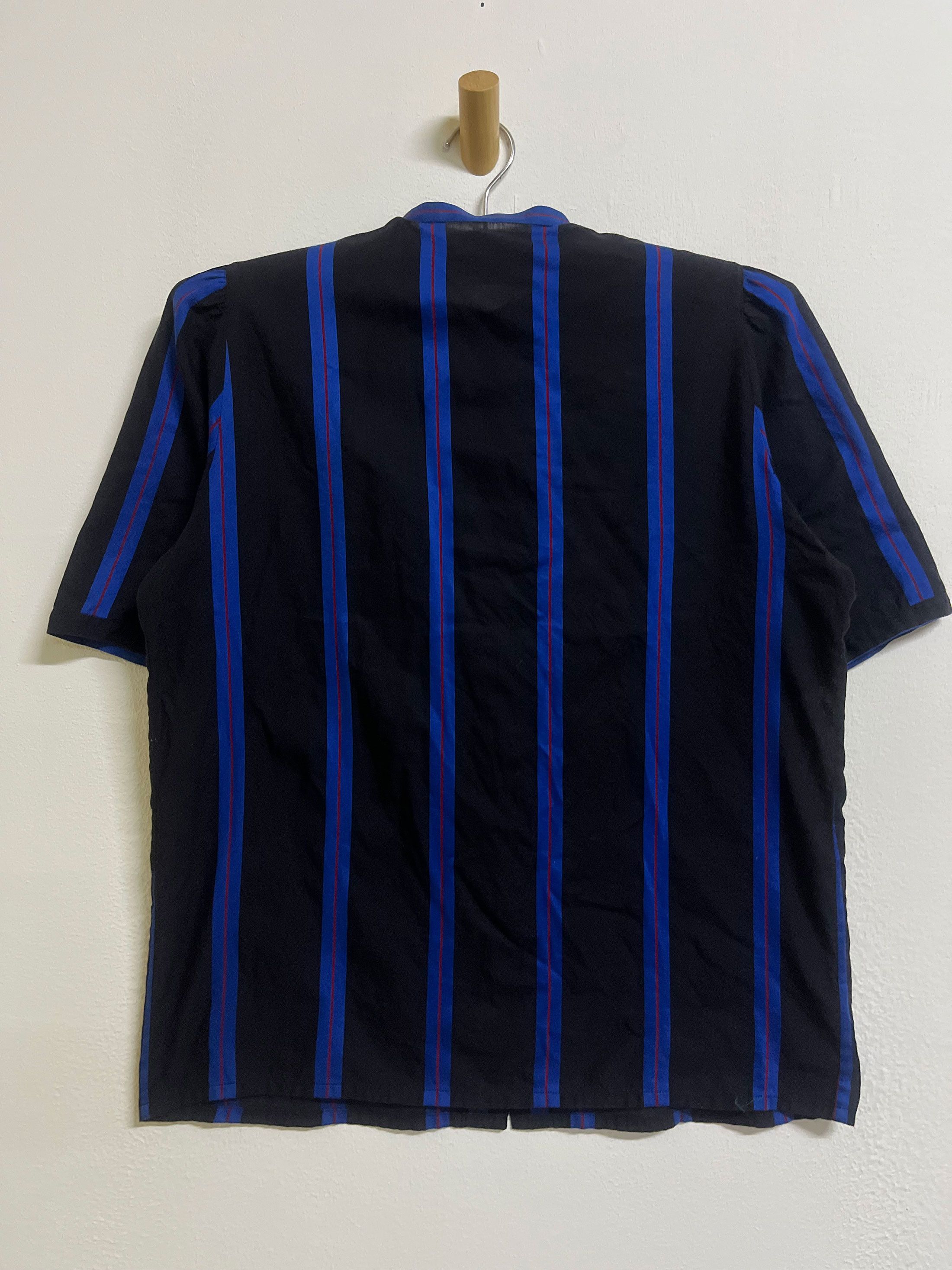 Christian Dior Monsieur Vintage Dior Vertical Border Striped Mandarin Collared Size M / US 6-8 / IT 42-44 - 5 Thumbnail