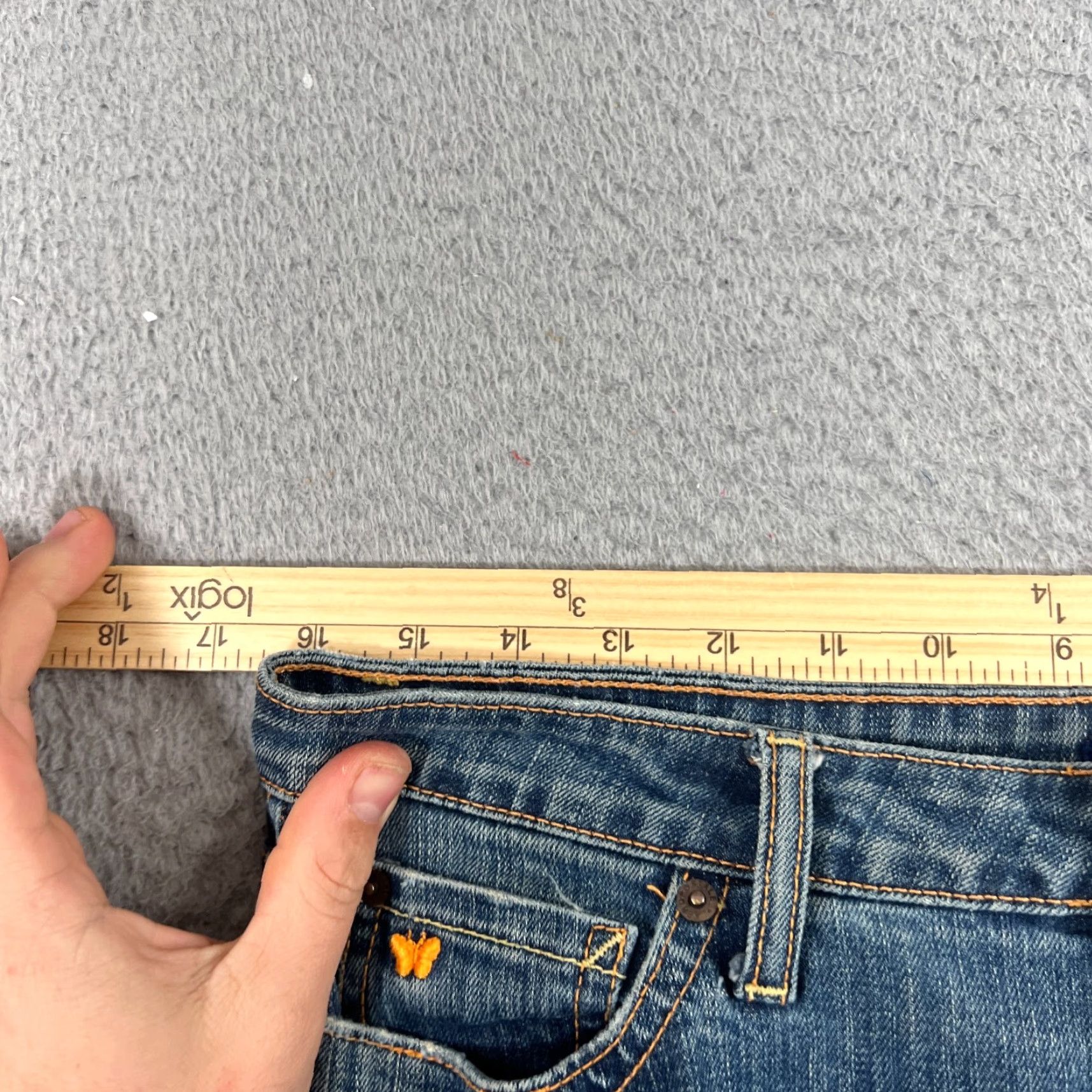 Vintage VINTAGE Aeropostale Jeans Women Size 7/8 Boot Cut 31 Inseam Blue Denim Cotton Blend Mid Rise Womens jeans Size 28" / US 6 / IT 42 - 5 Thumbnail