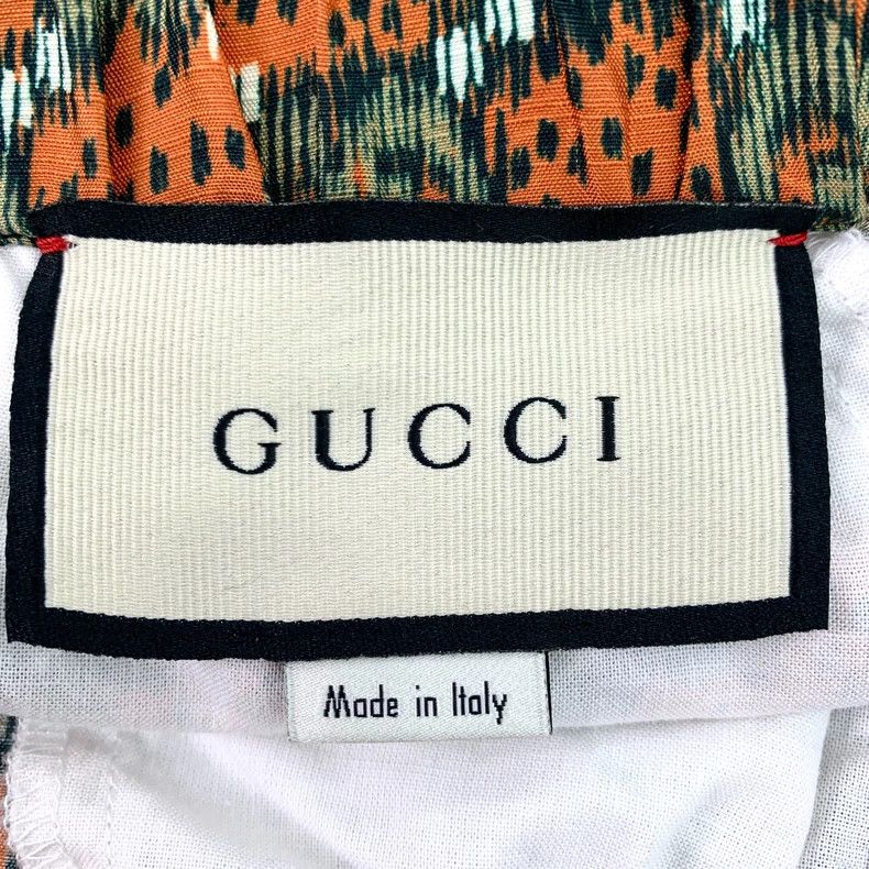Gucci Gucci Color-blocked mulberry silk double G full-print logo Size US 28 / EU 44 - 6 Thumbnail