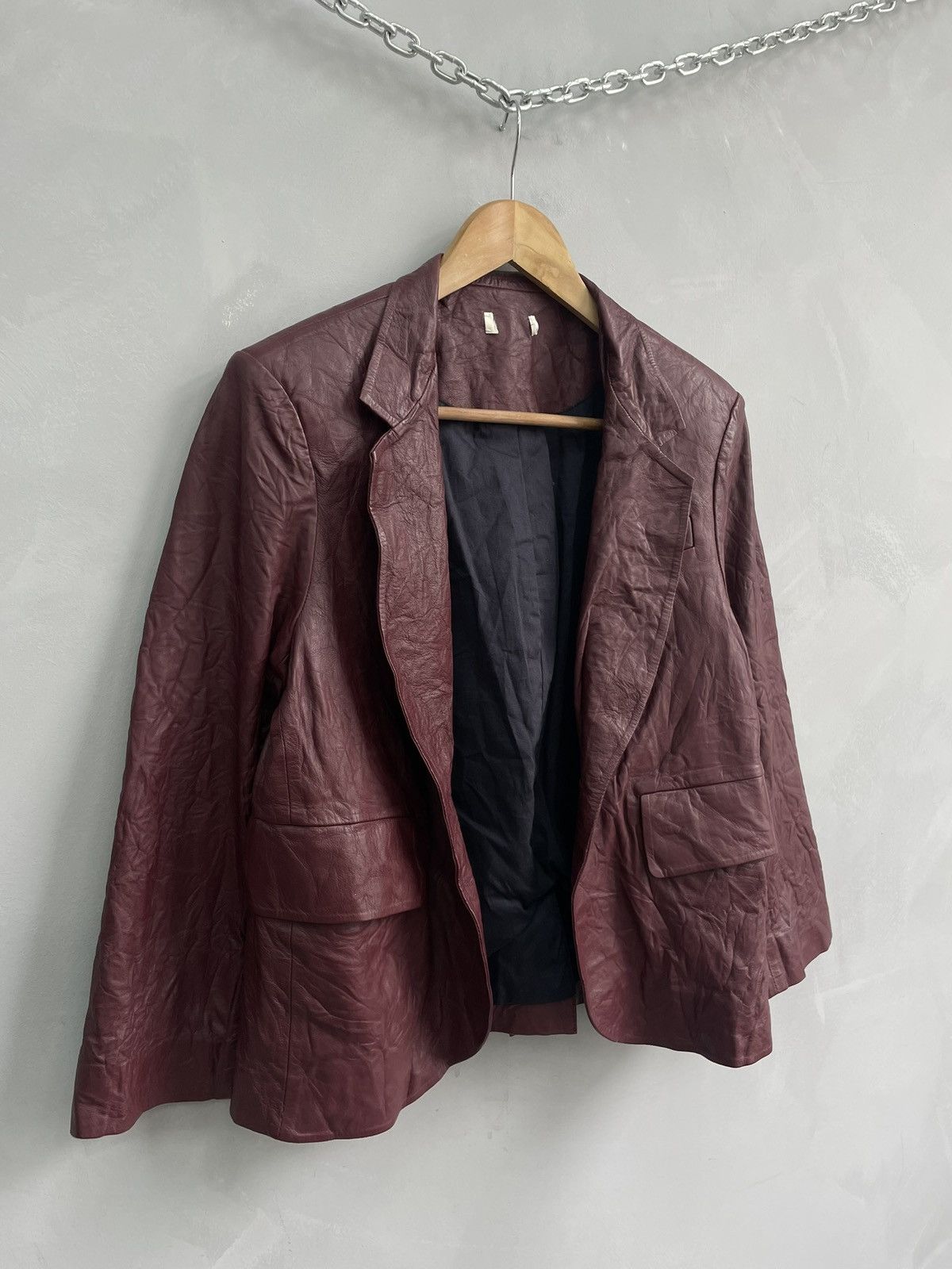Zadig & Voltaire Avant garde Zadig Voltaire leather blazer y2k Size US XXS / EU 40 - 4 Thumbnail
