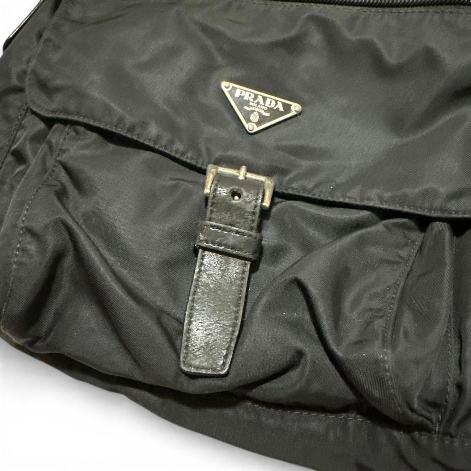 Prada Prada - Black Nylon Shoulder Bag Size ONE SIZE - 3 Thumbnail