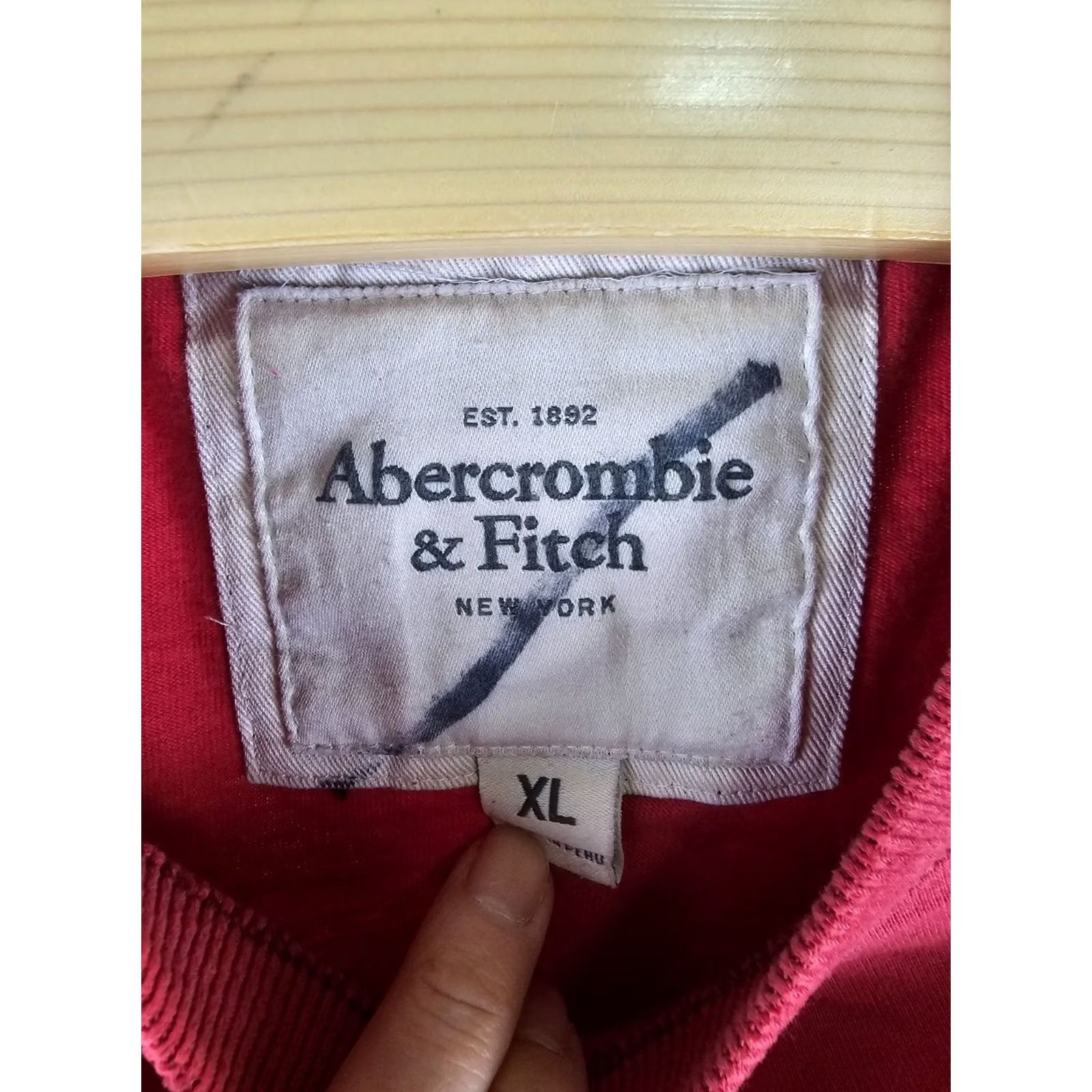 Abercrombie & Fitch VINTAGE Abercrombie & Fitch RED MUSCLE T-SHIRT XLARGE Men Shirt XS? Size US XL / EU 56 / 4 - 3 Thumbnail