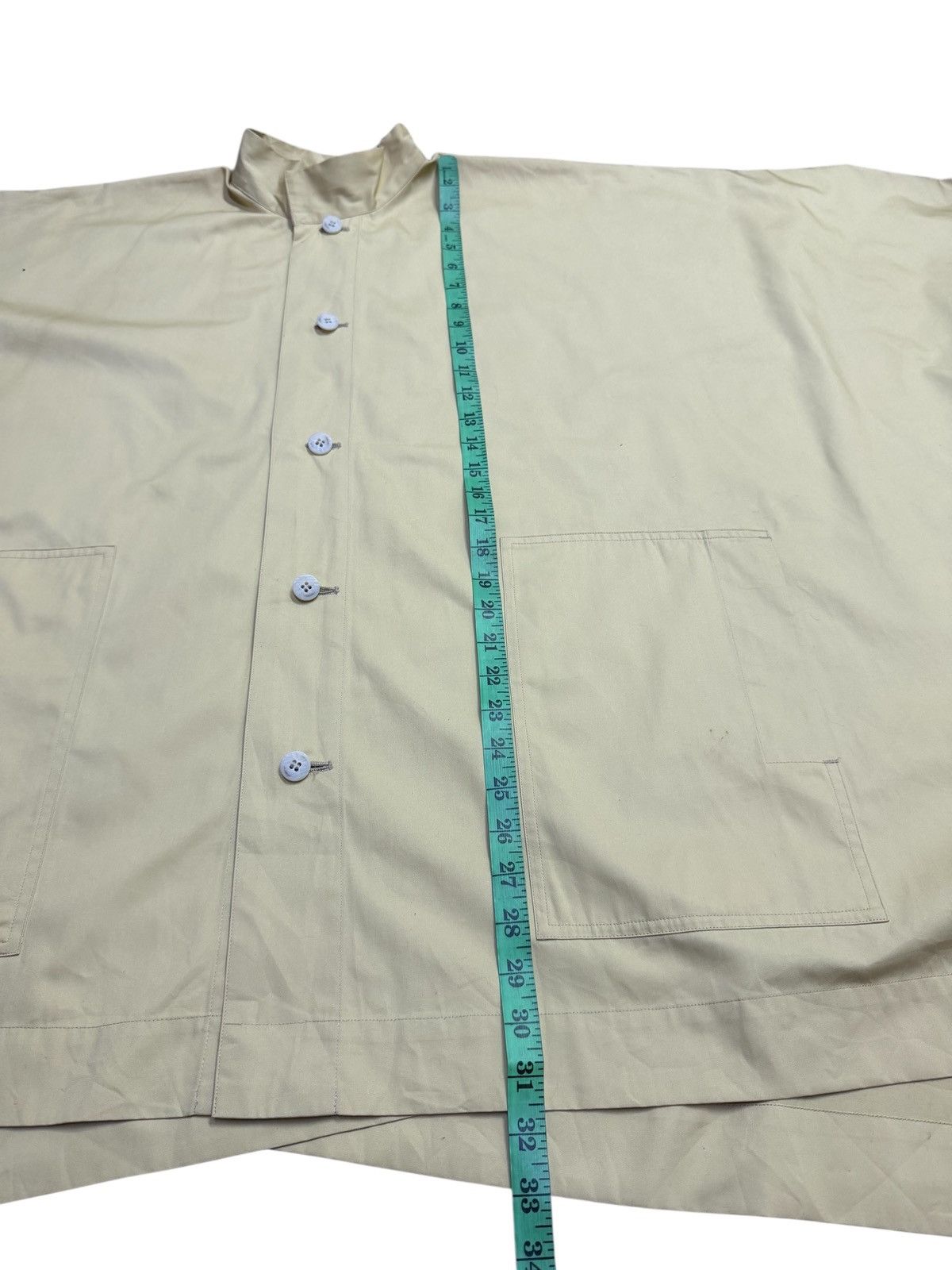 Issey Miyake Vintage 80s Plantation by Issey Miyake Cotton Poncho Wide Size US M / EU 48-50 / 2 - 8 Thumbnail