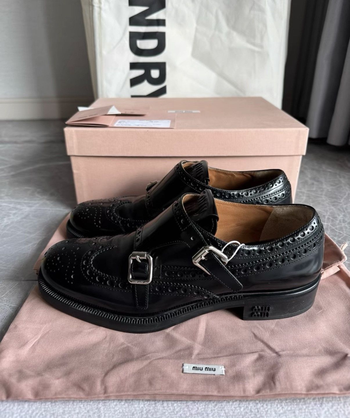 Miu Miu Miu Miu x Church's Oxfords & Loafers K6 Size US 8.5 / IT 38.5 - 1 Thumbnail