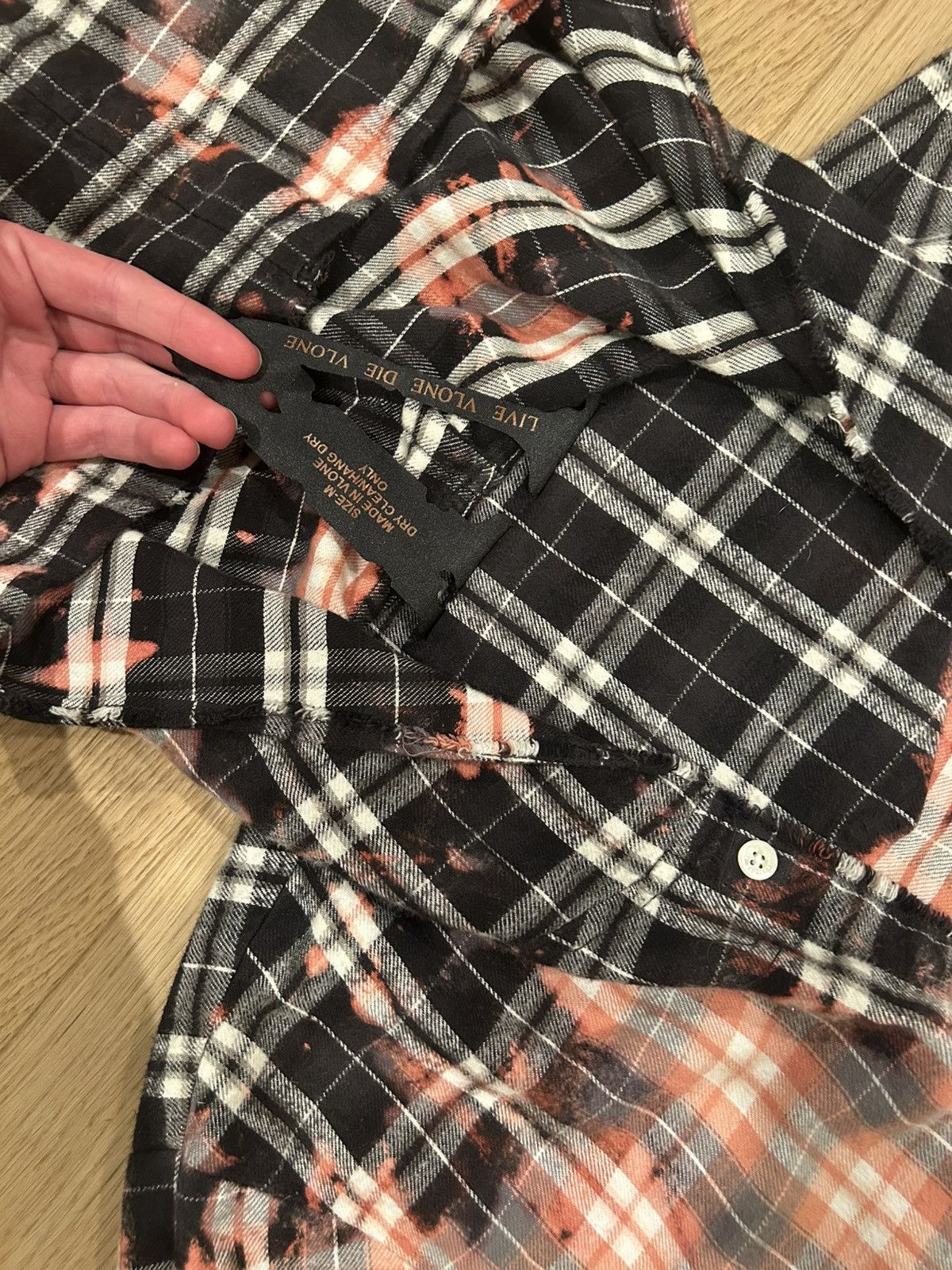 Vlone SS18 Bleached Vlone Flannel Size US M / EU 48-50 / 2 - 3 Thumbnail