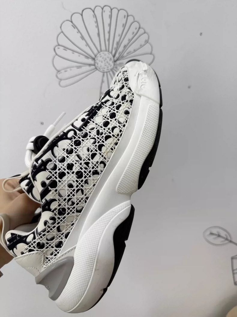 Dior Dior Black and White Sneakers Size 37-2506 Size US 6.5 / EU 39-40 - 2 Thumbnail