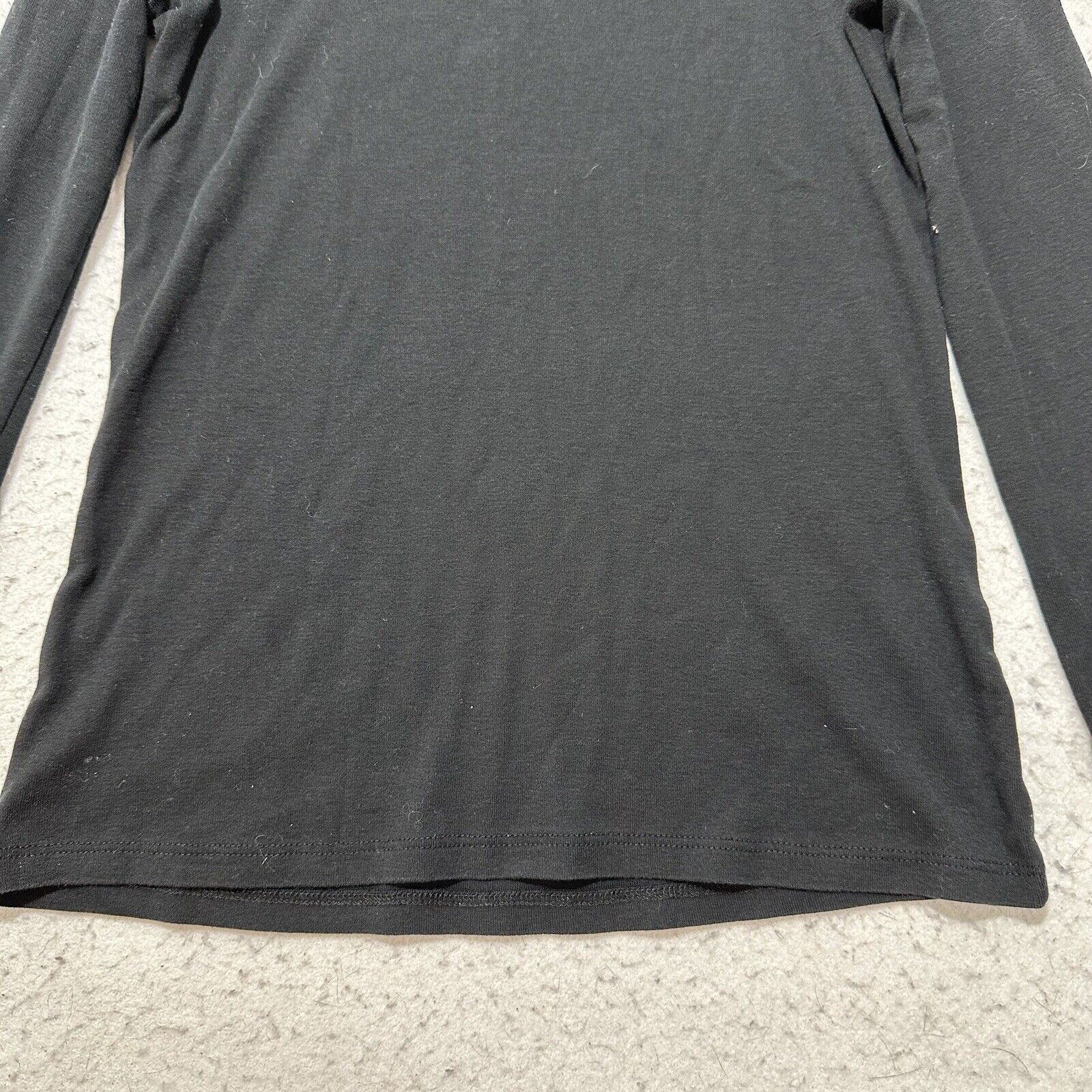 Zara Zara Medium Long Sleeve T Shirt Solid Black Pullover Tee Size M / US 6-8 / IT 42-44 - 12 Thumbnail
