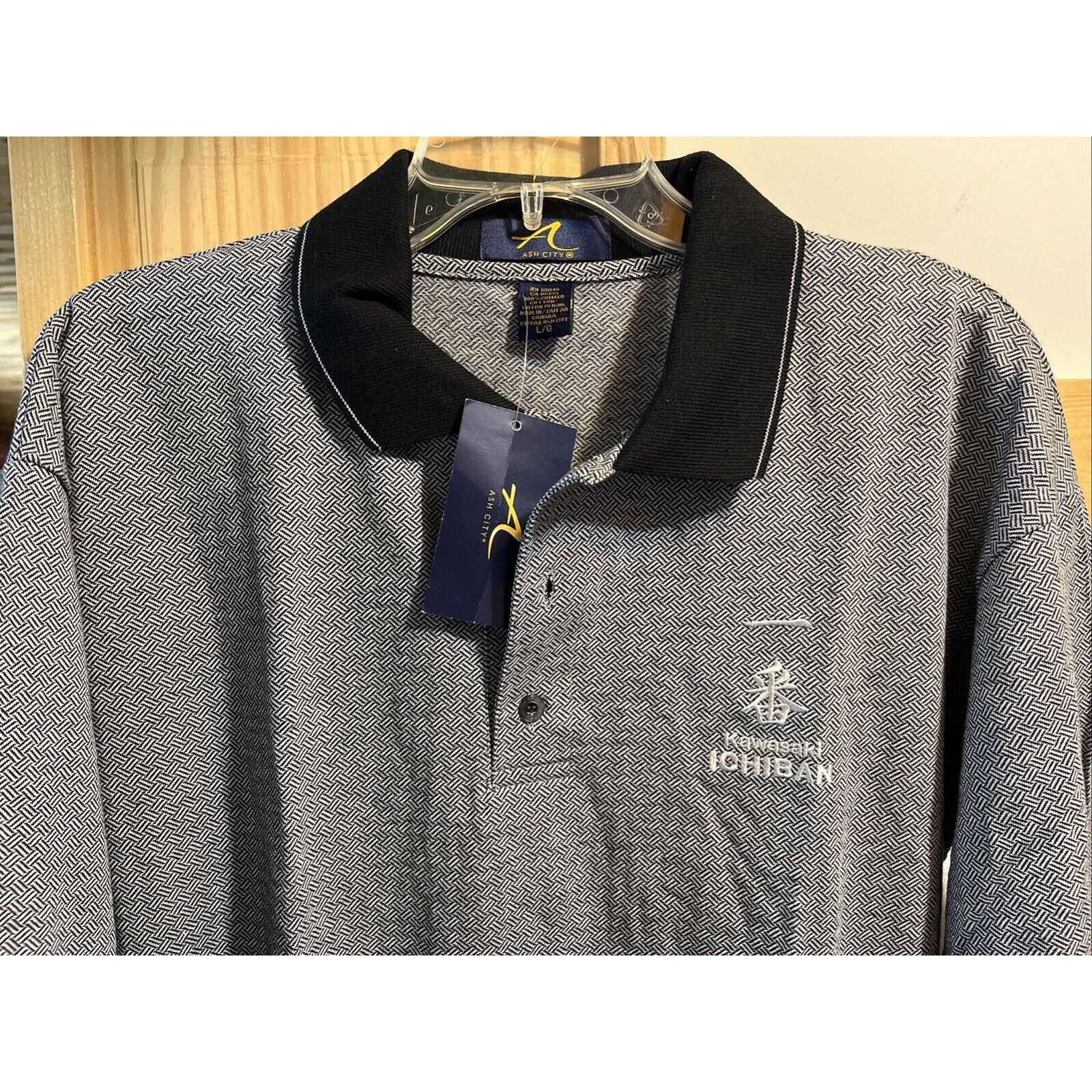 Other Ash City Kawasaki Ichiban Polo Shirt Men’s L Gray Golf NWT Size US L / EU 52-54 / 3 - 6 Thumbnail